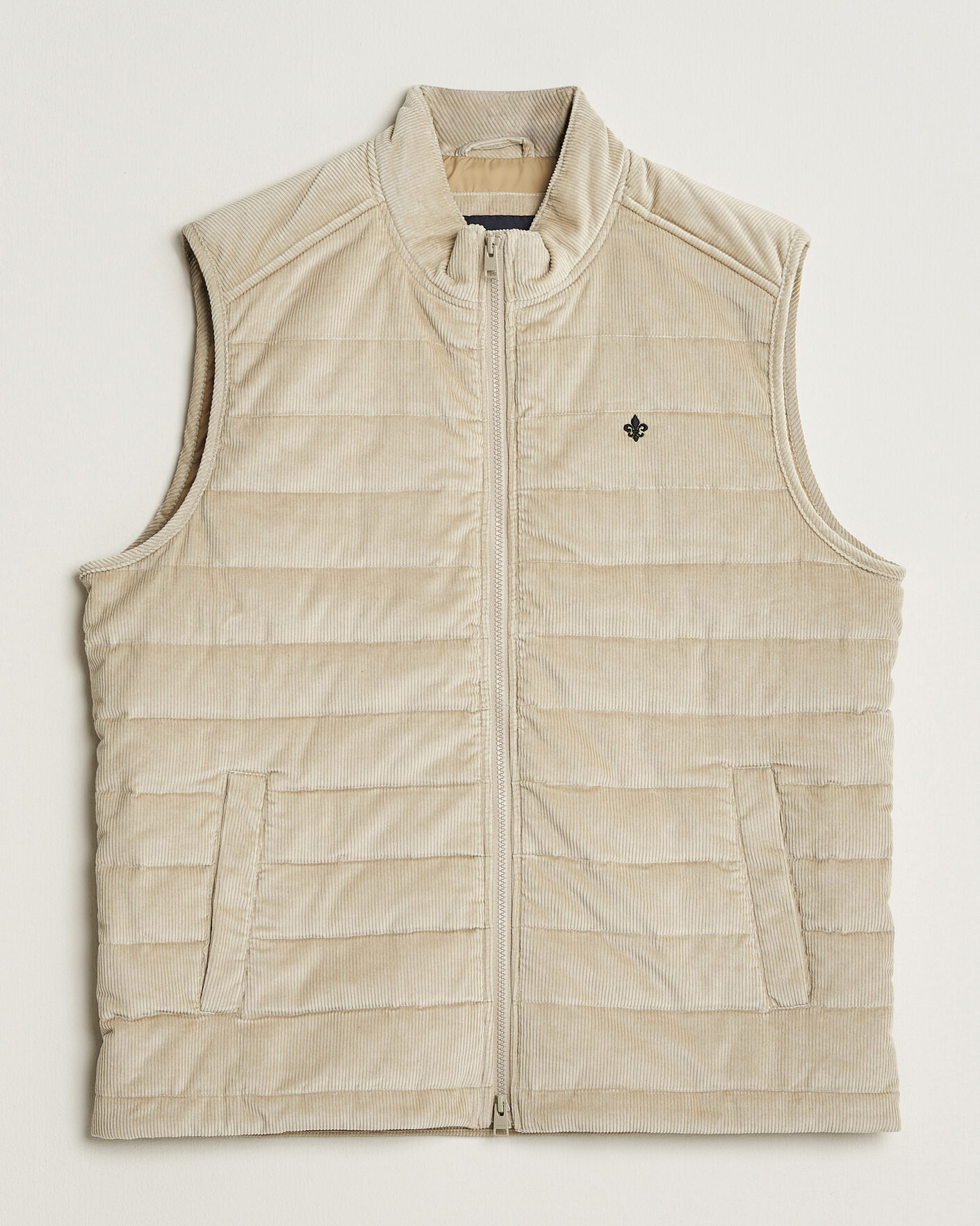 Homme | Gilets | Morris | Teddy Quilted Corduroy Vest Khaki