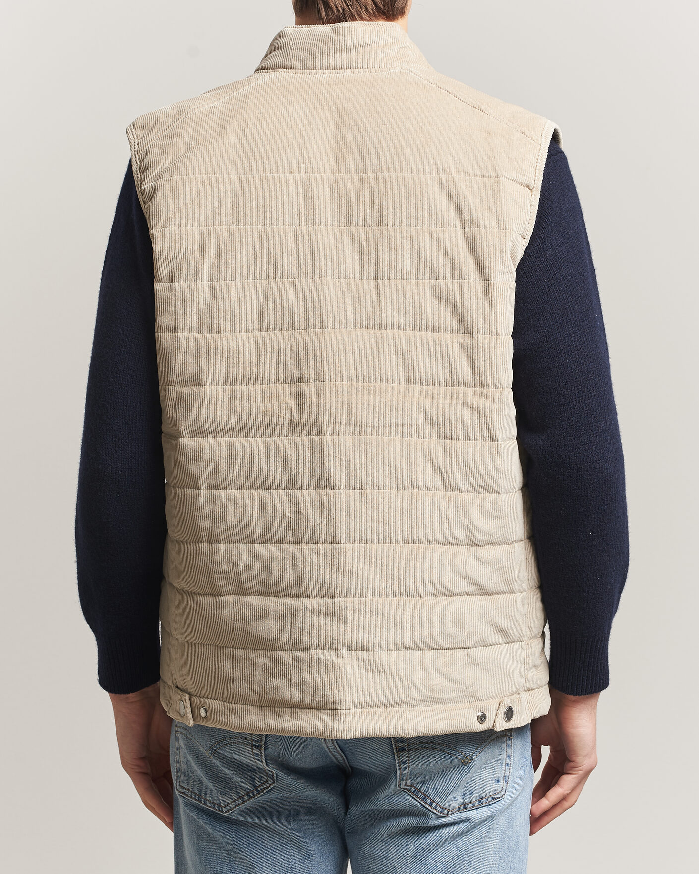 Homme | Gilets | Morris | Teddy Quilted Corduroy Vest Khaki