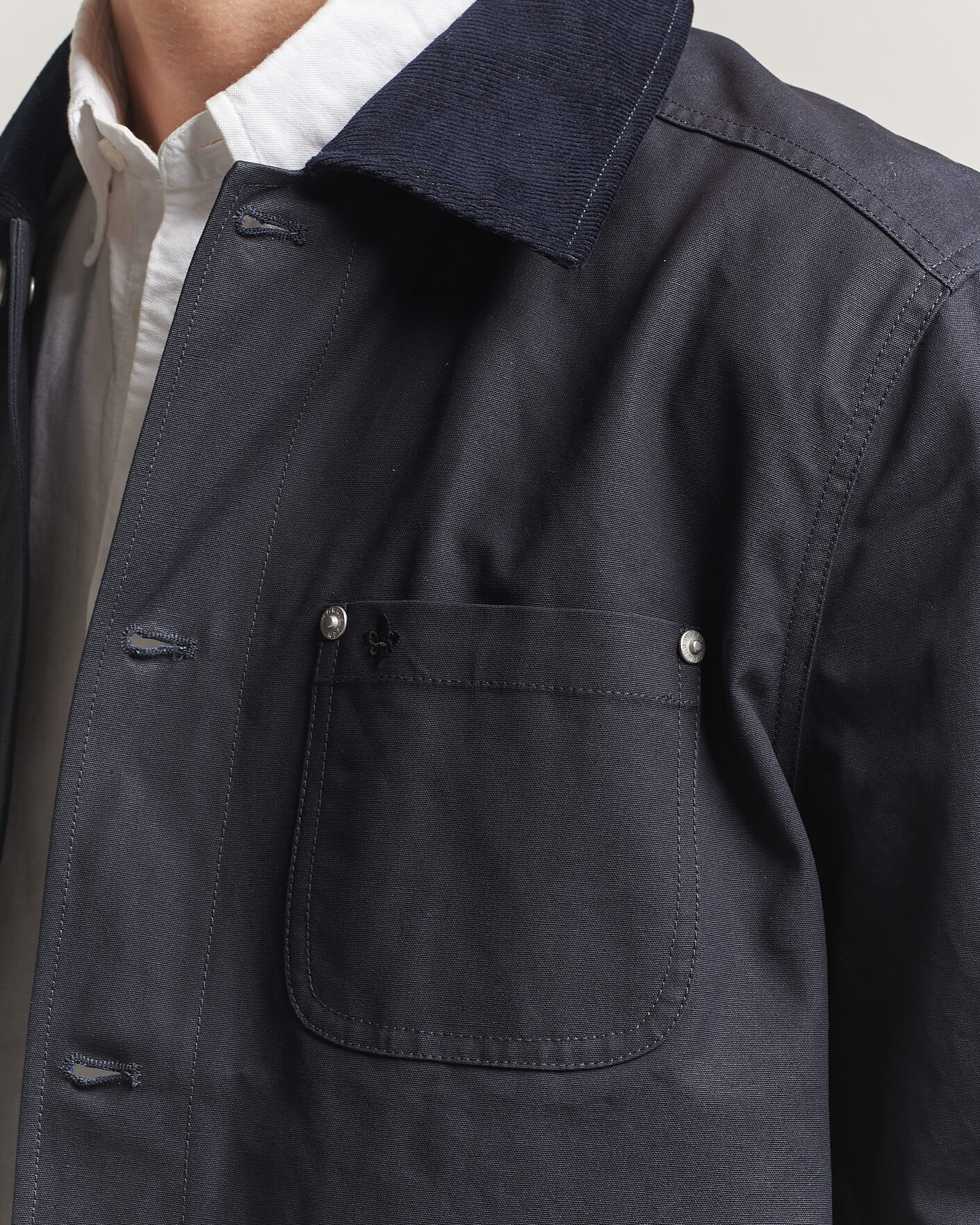 Homme | Manteaux Et Vestes | Morris | Belmont Wax Shirt Jacket Navy