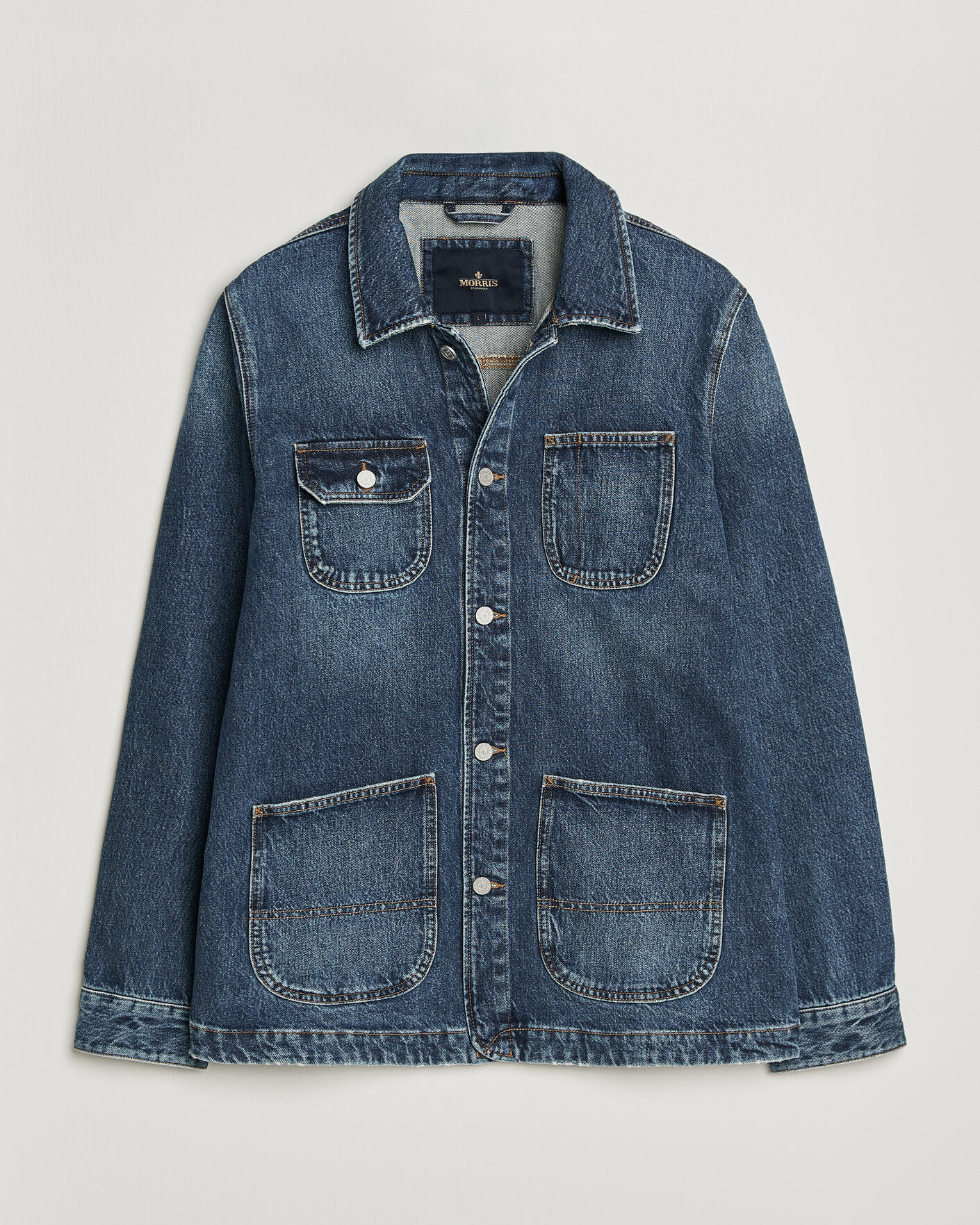 Homme | Manteaux Et Vestes | Morris | Denim Shirt Jacket Blue