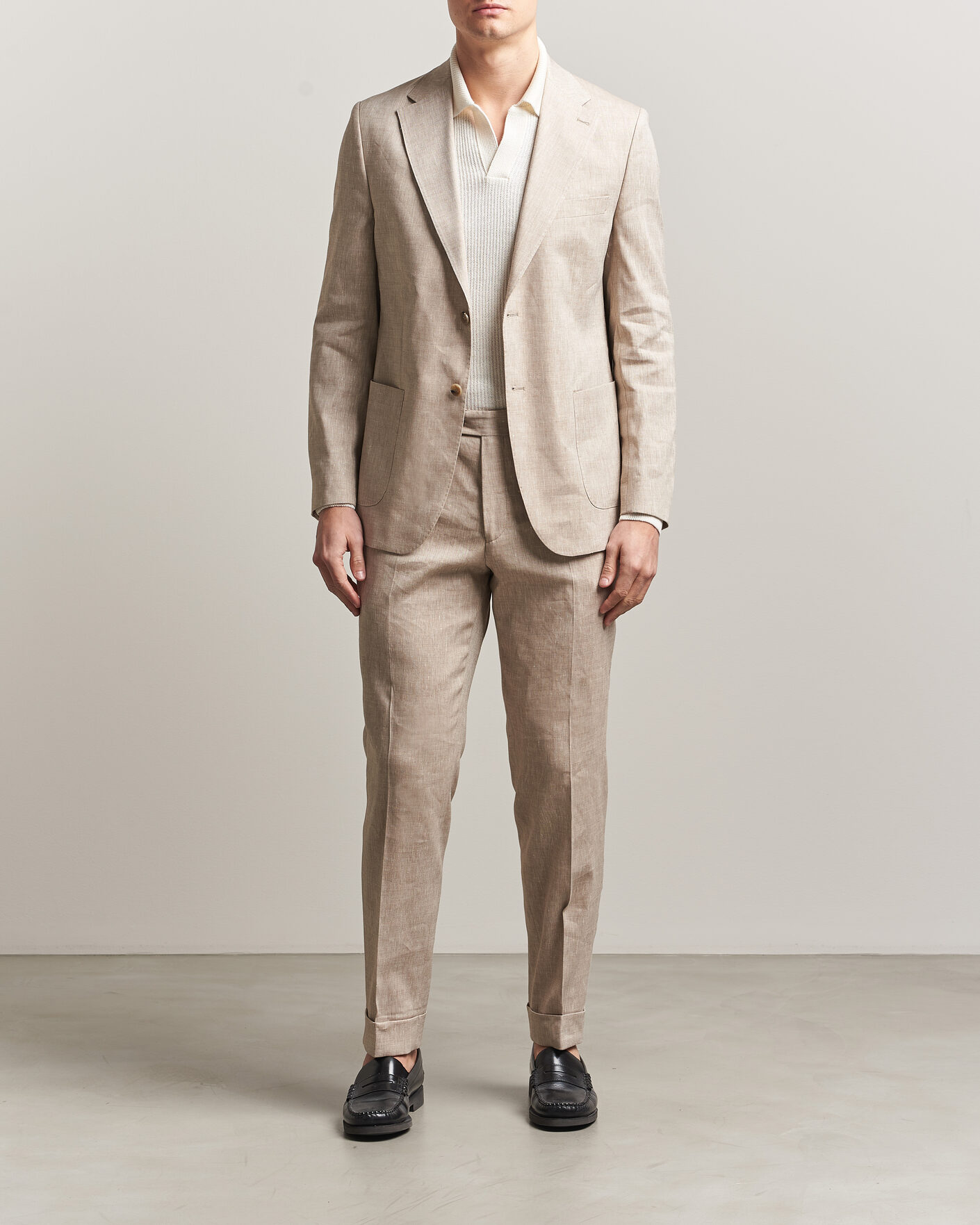 Homme | Blazers | Morris | Linen Suit Blazer Khaki
