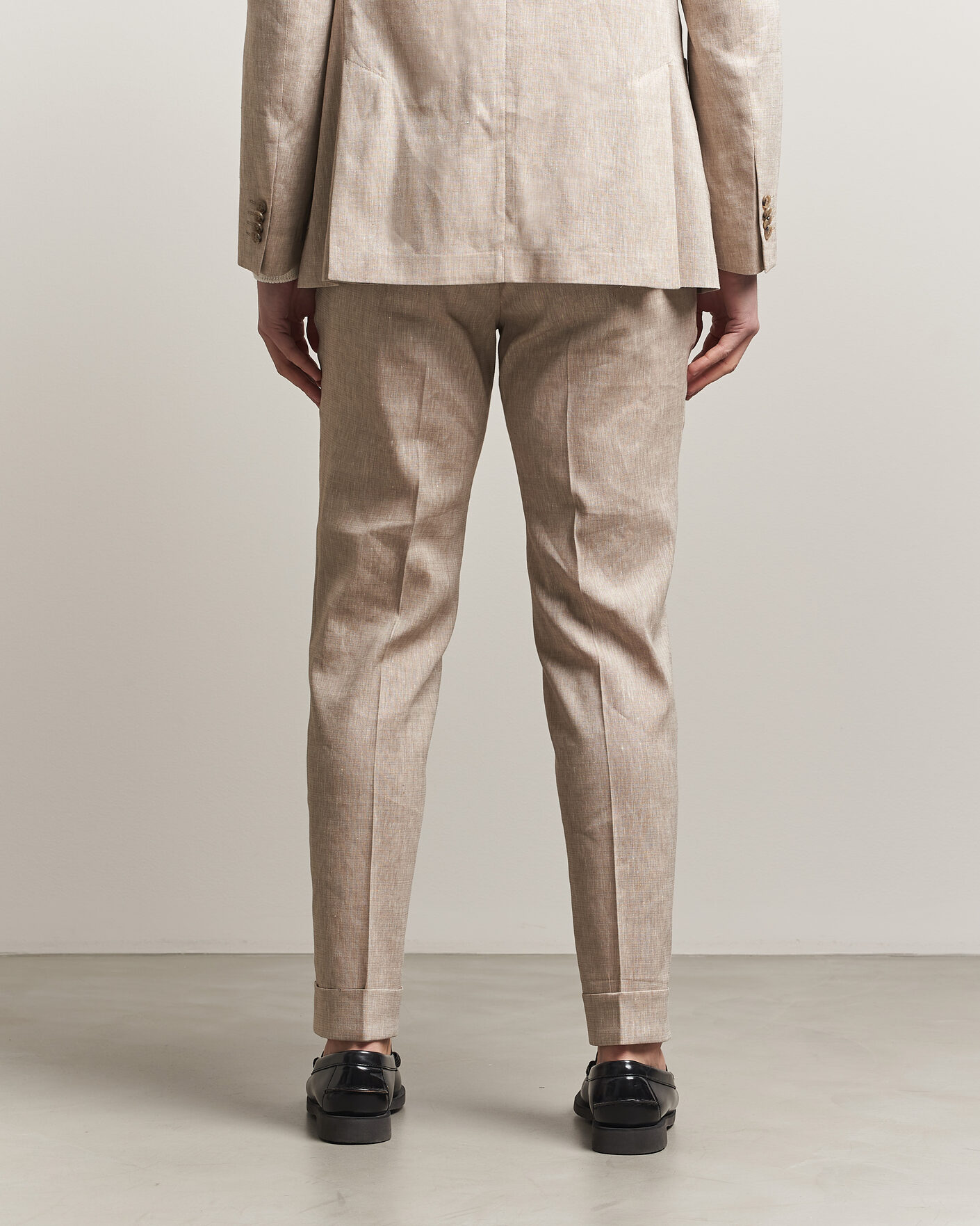 Homme | Pantalons | Morris | Jack Linen Trousers Khaki