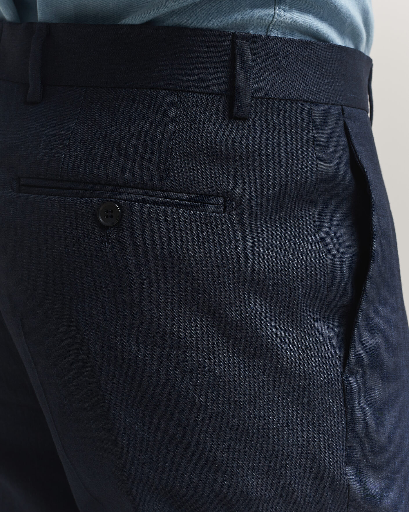 Homme | Pantalons | Morris | Jack Linen Trousers Navy