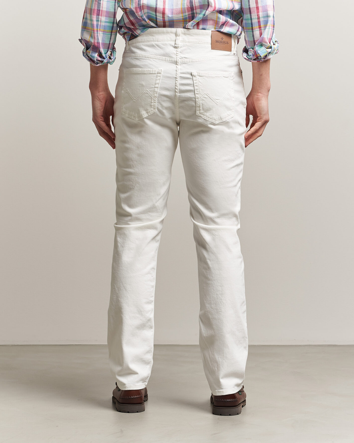 Homme | Pantalons | Morris | James Brushed 5-Pocket Jeans Off White