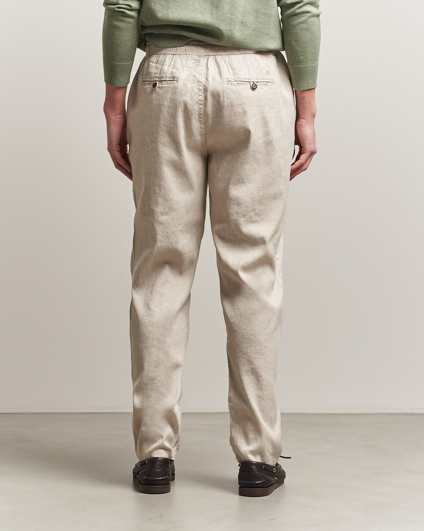 Homme | Pantalons | Morris | Fenix Linen Trousers Khaki