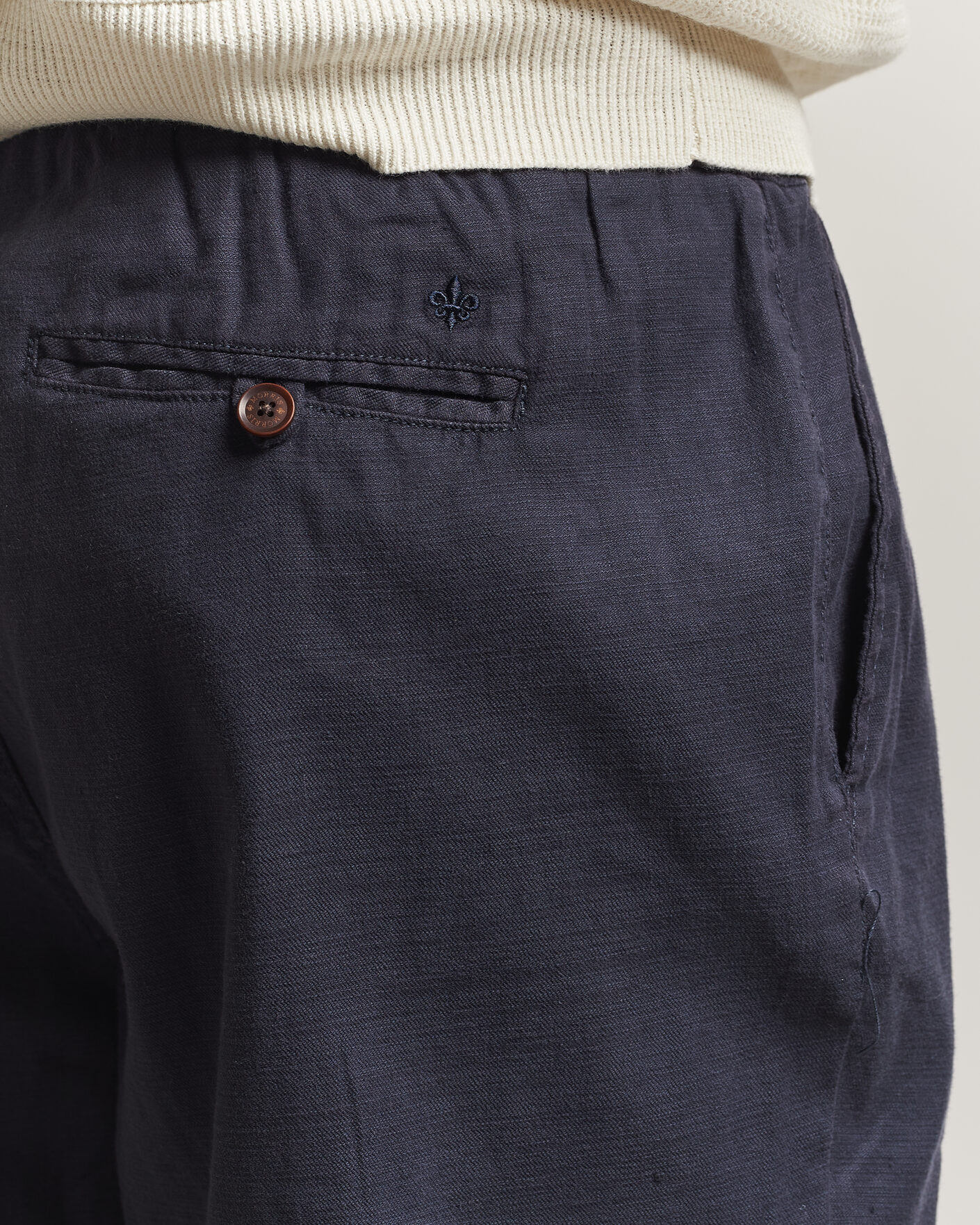 Homme | Pantalons | Morris | Fenix Linen Trousers Navy