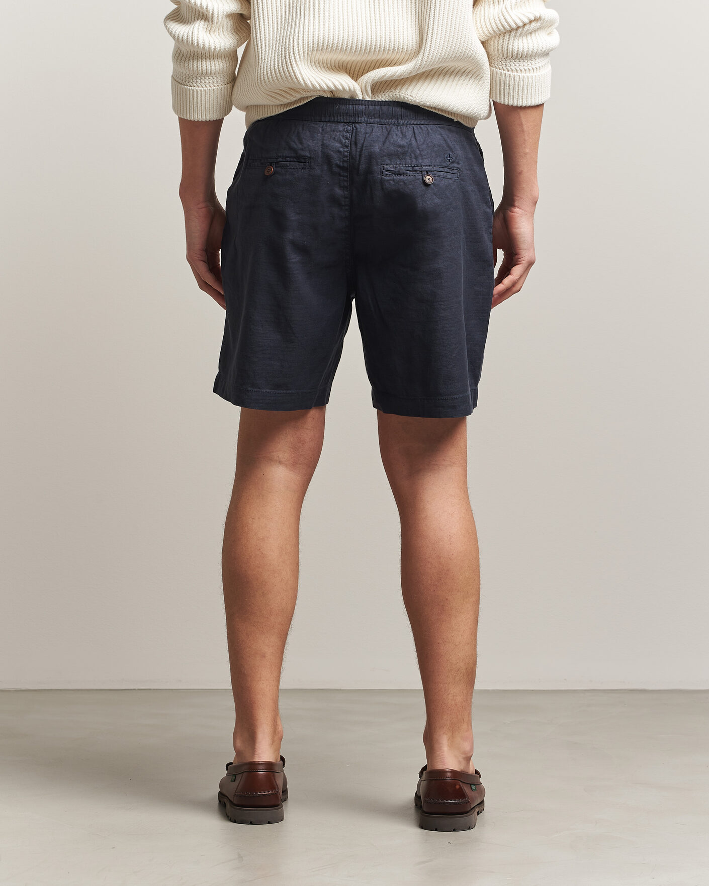 Homme | Shorts | Morris | Fenix Linen Shorts Dark Blue