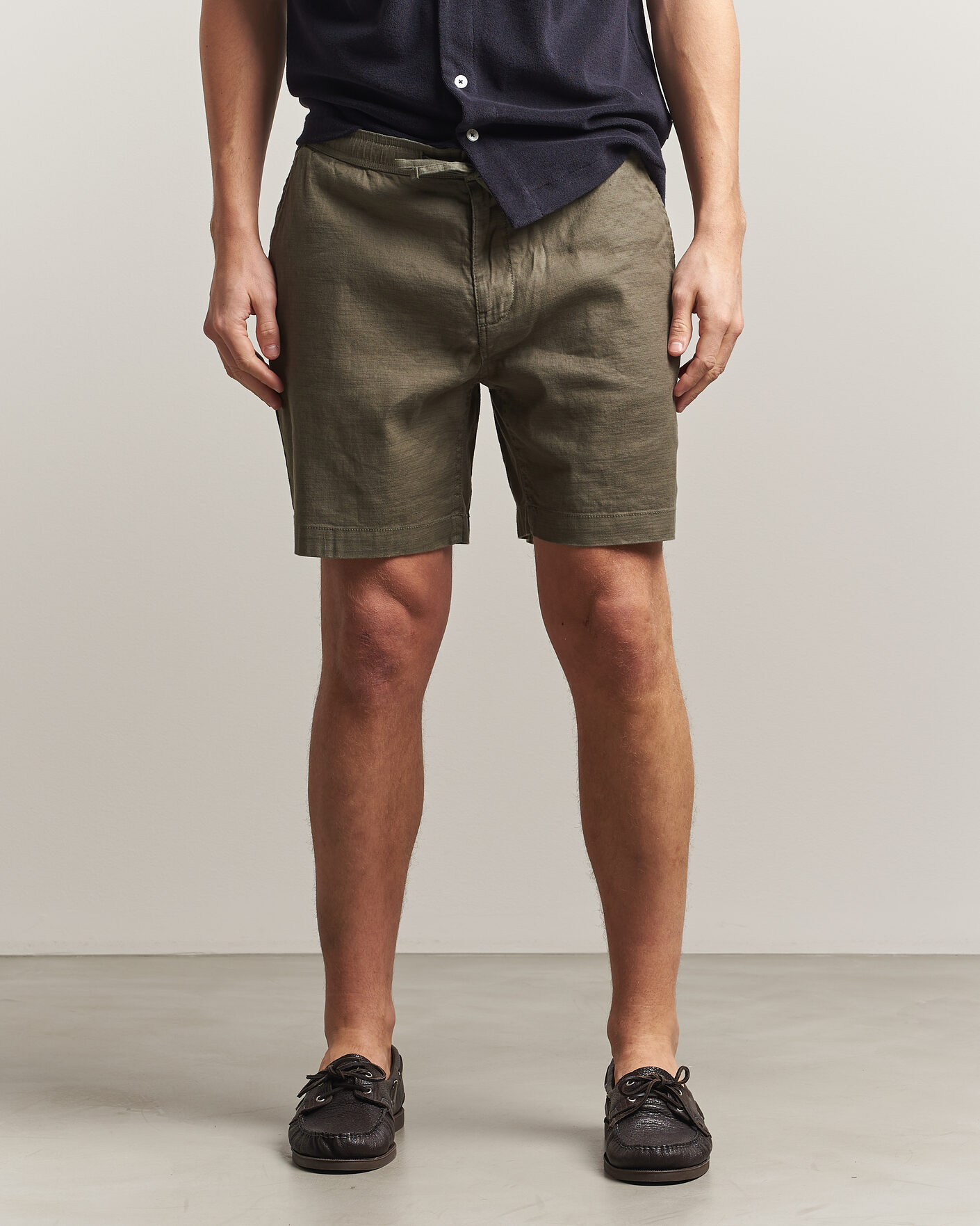 Homme | Shorts | Morris | Fenix Linen Shorts Olive