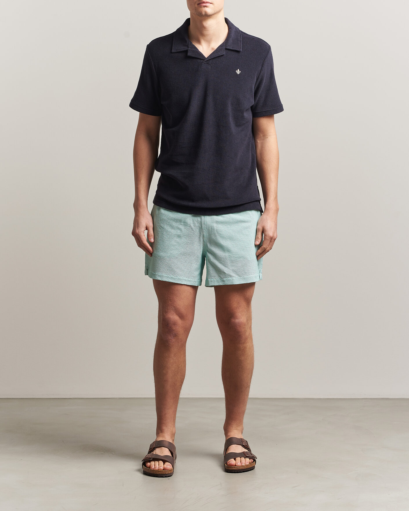 Homme | Maillots De Bain | Morris | Seersucker Bathing Trunks Green