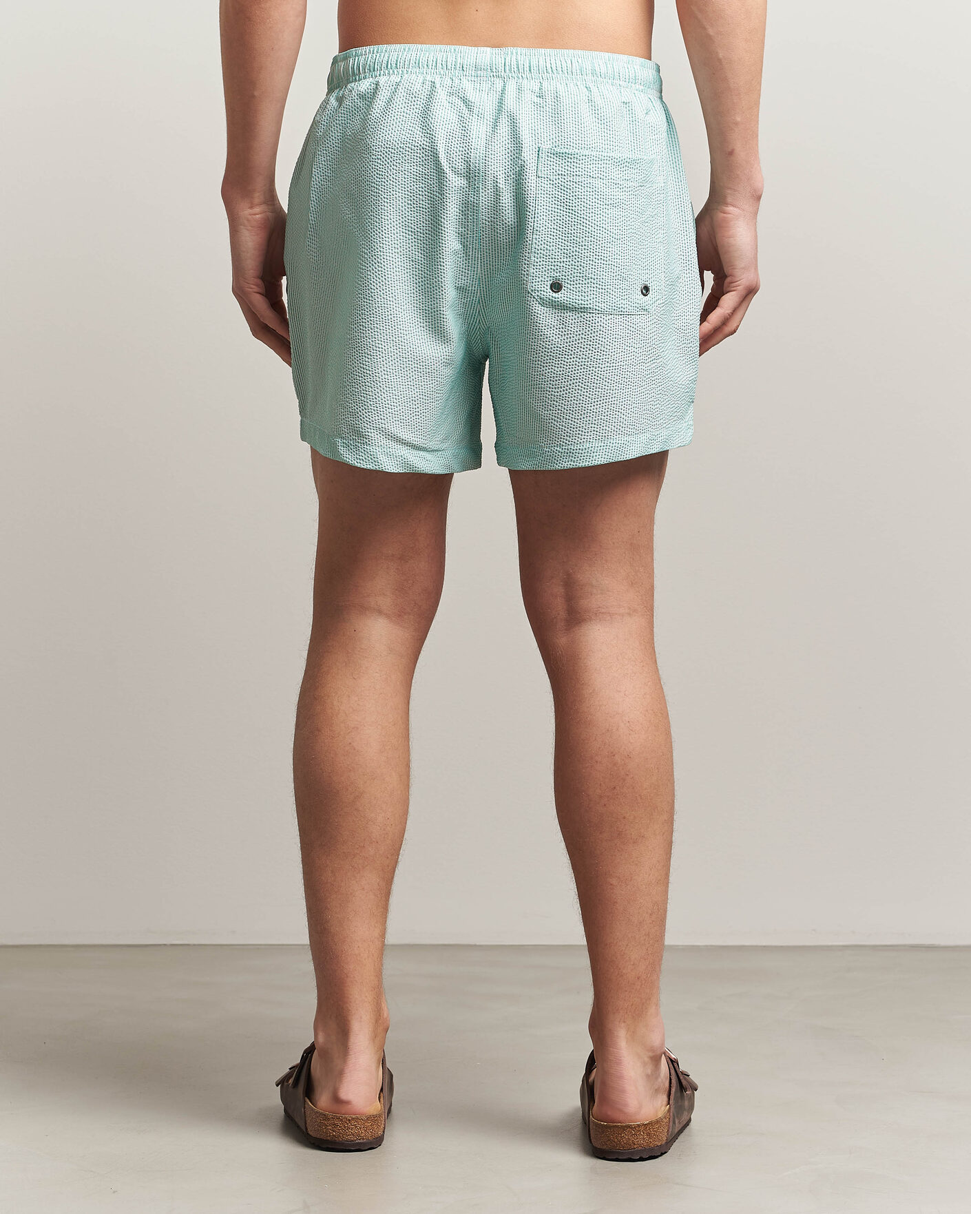 Homme | Maillots De Bain | Morris | Seersucker Bathing Trunks Green