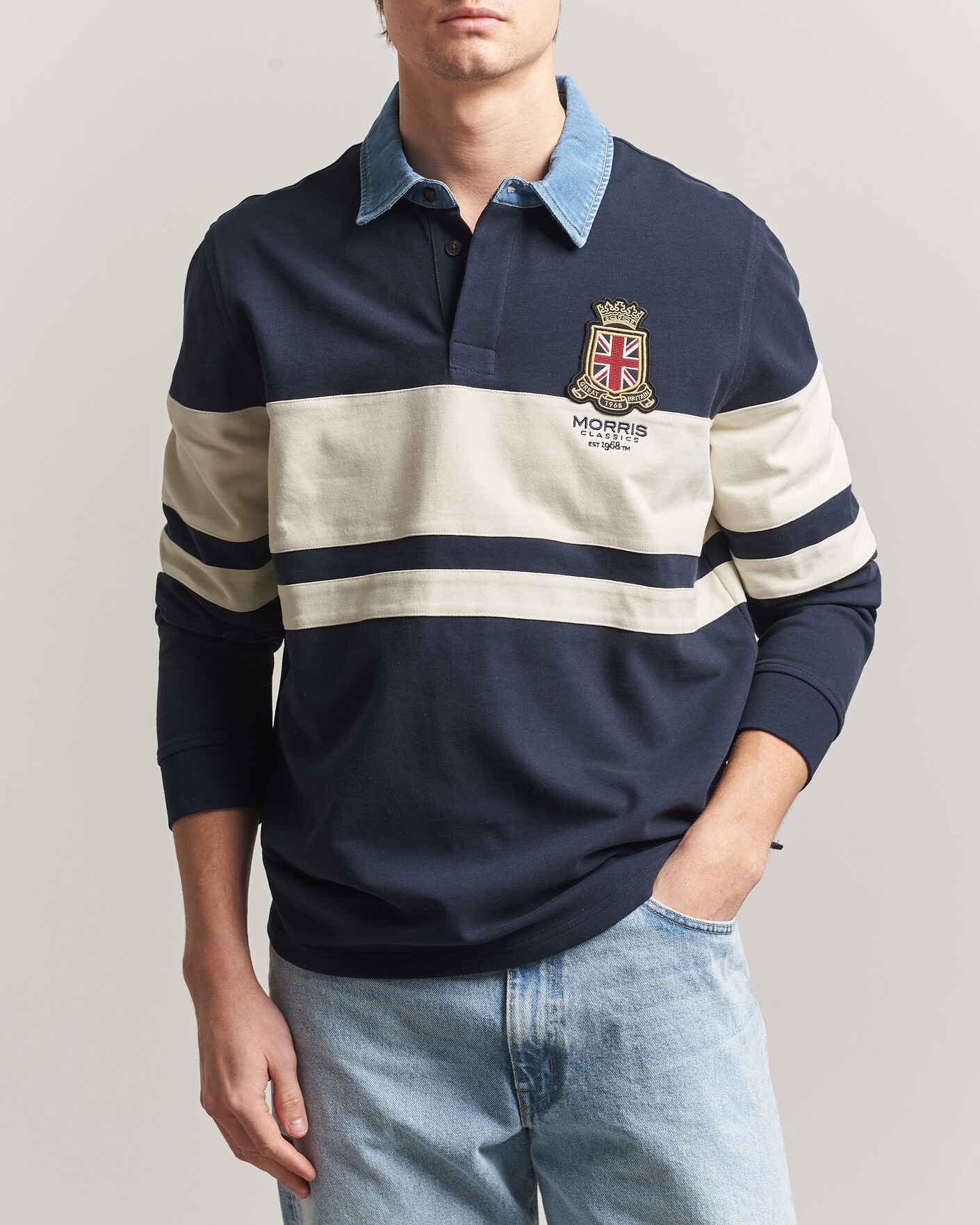 Homme | Pulls Et Tricots | Morris | Weston Rugger Blue/White