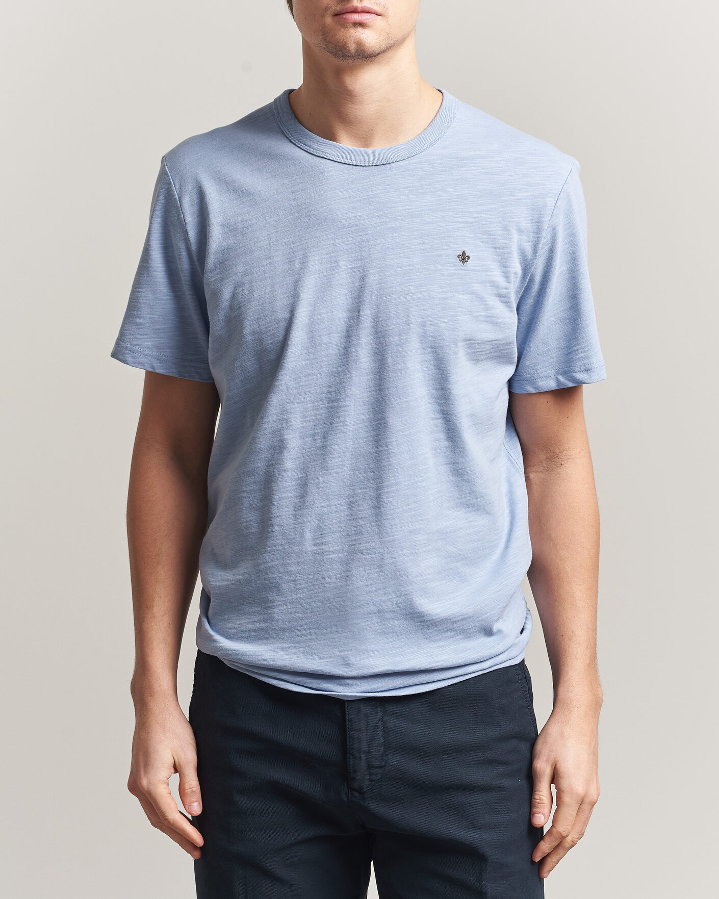 Homme | T-shirts | Morris | Watson Slub T-Shirt Light Blue