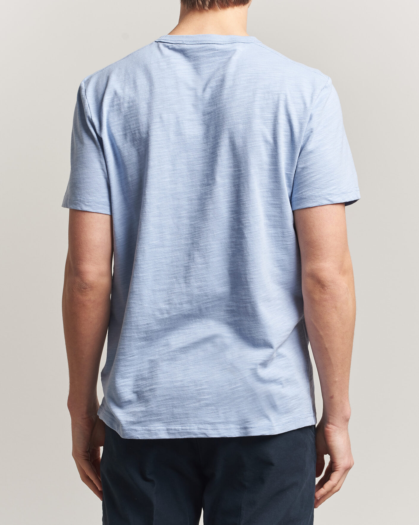 Homme | T-shirts | Morris | Watson Slub T-Shirt Light Blue