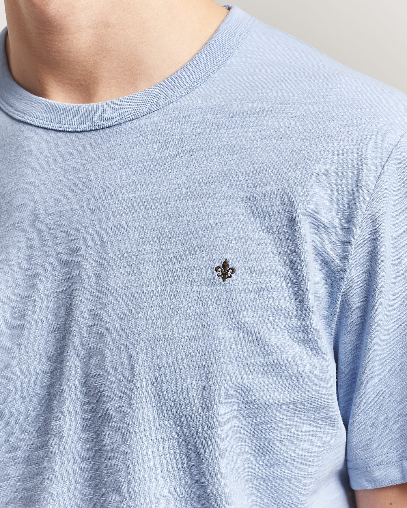 Homme | T-shirts | Morris | Watson Slub T-Shirt Light Blue