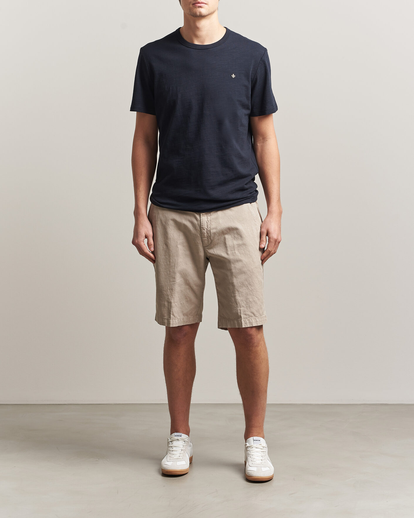 Homme | T-shirts | Morris | Watson Slub T-Shirt Dark Blue