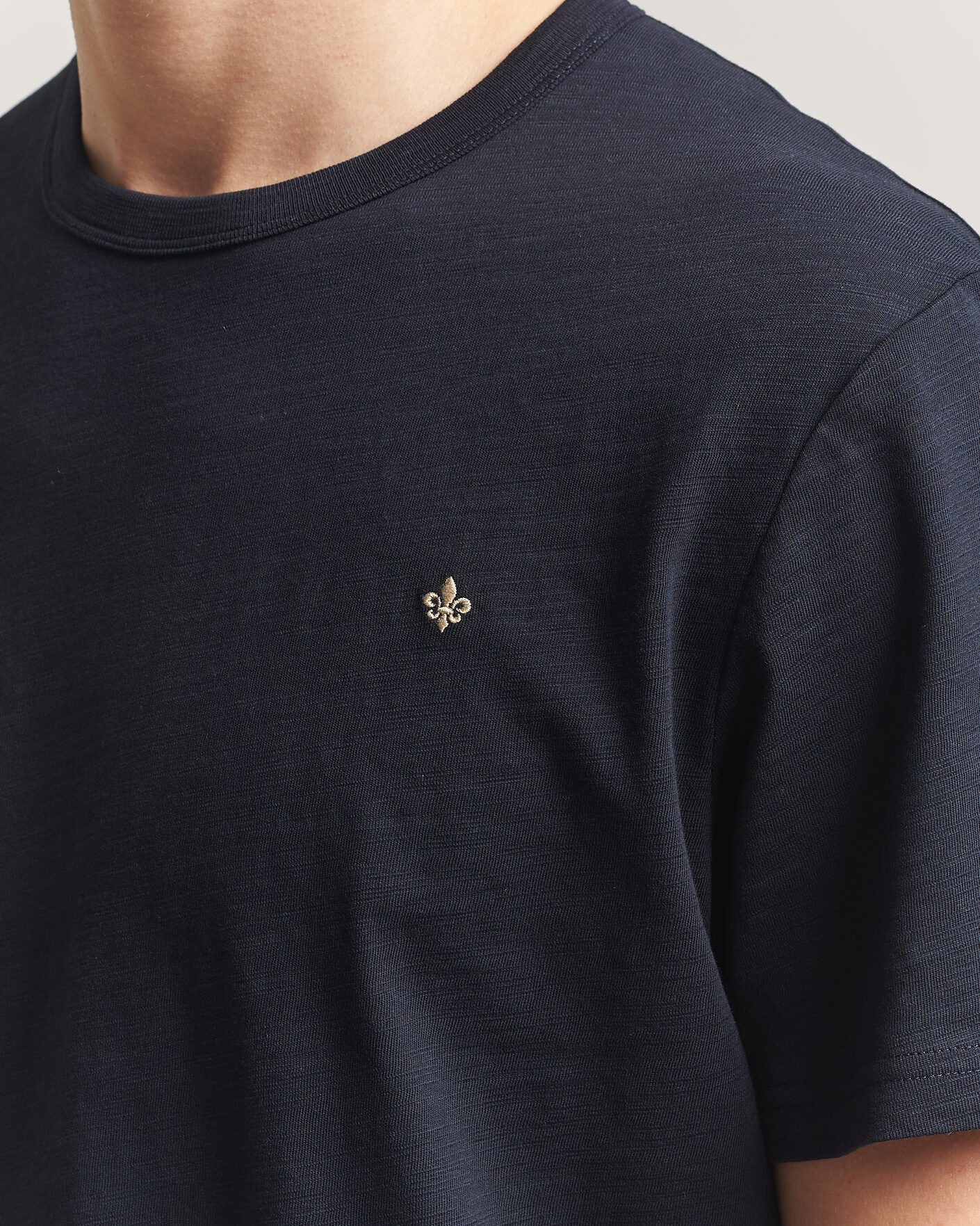 Homme | T-shirts | Morris | Watson Slub T-Shirt Dark Blue