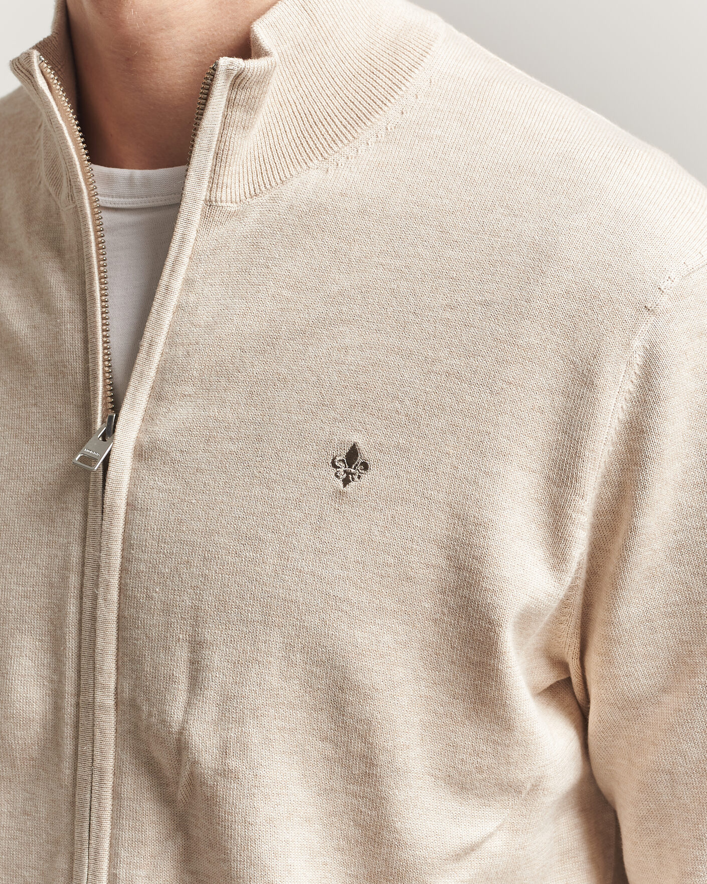 Homme | Pulls Et Tricots | Morris | Riley Zip Cardigan Khaki