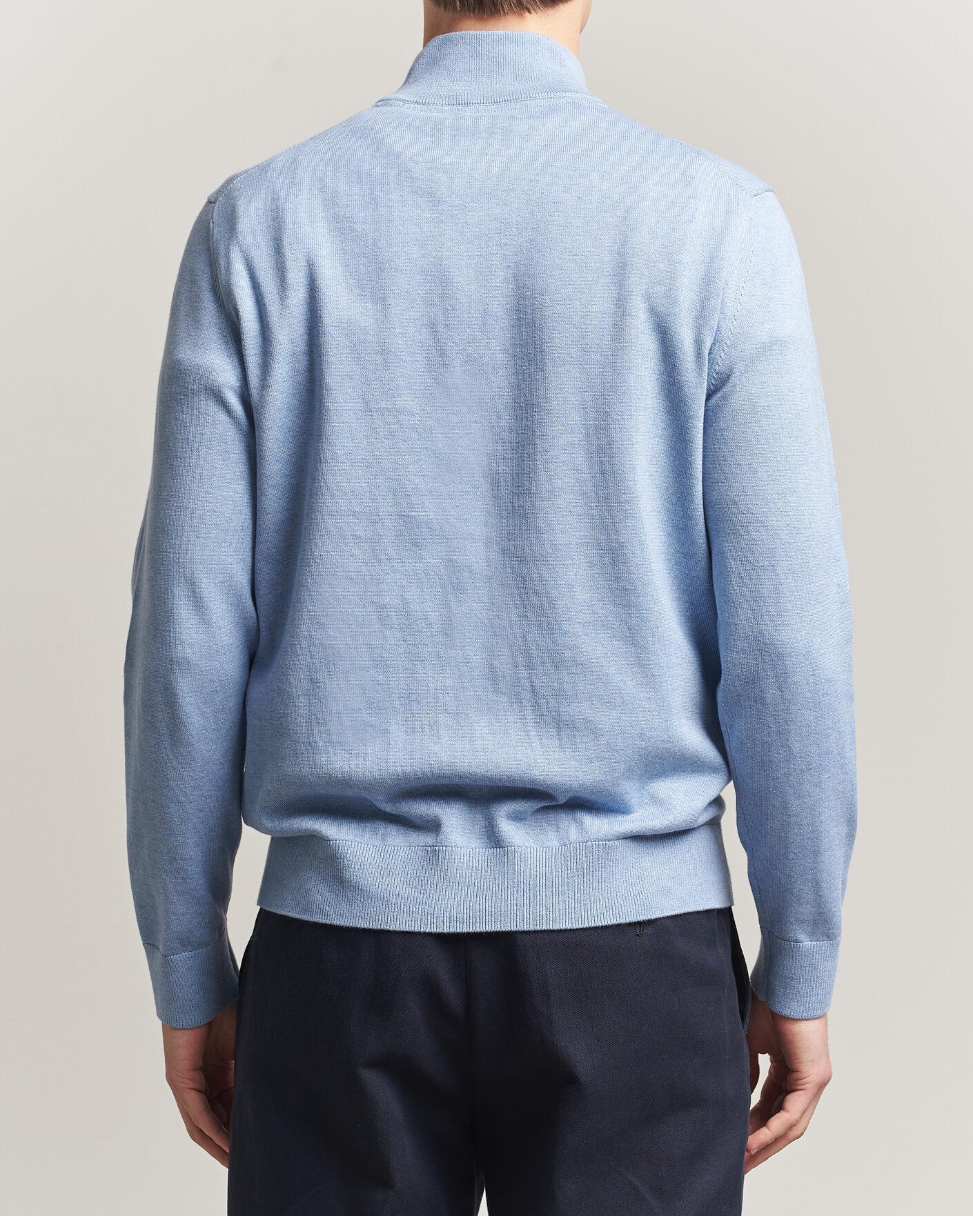Homme | Pulls Et Tricots | Morris | Riley Half-Zip Light Blue