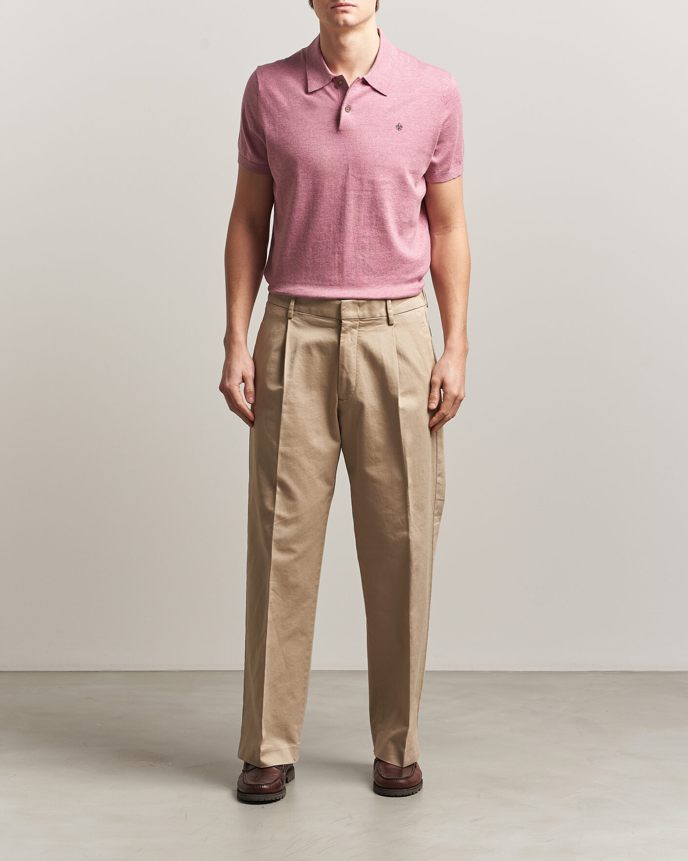 Homme | Polos | Morris | Riley Short Sleeve Polo Pink