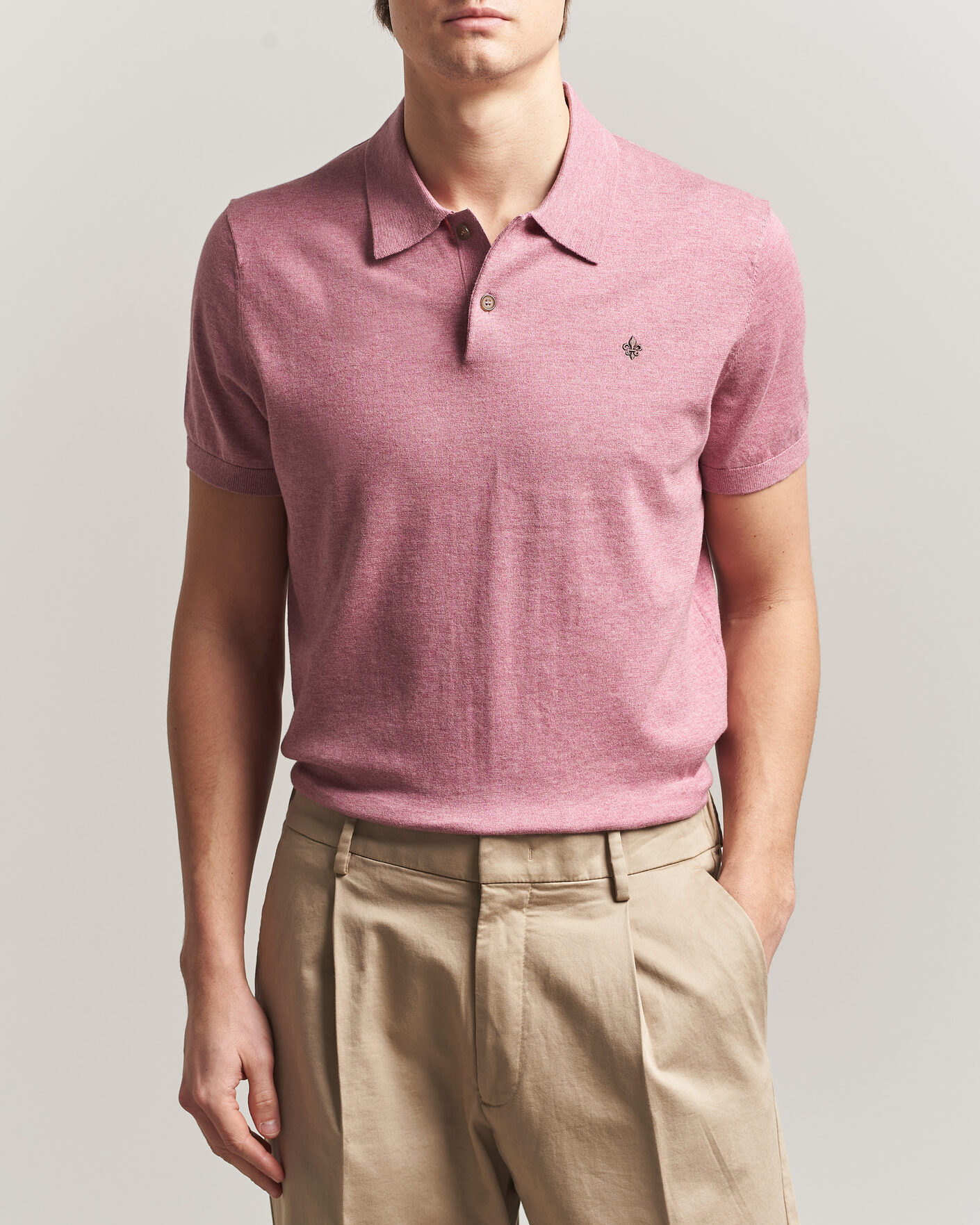 Homme | Polos | Morris | Riley Short Sleeve Polo Pink