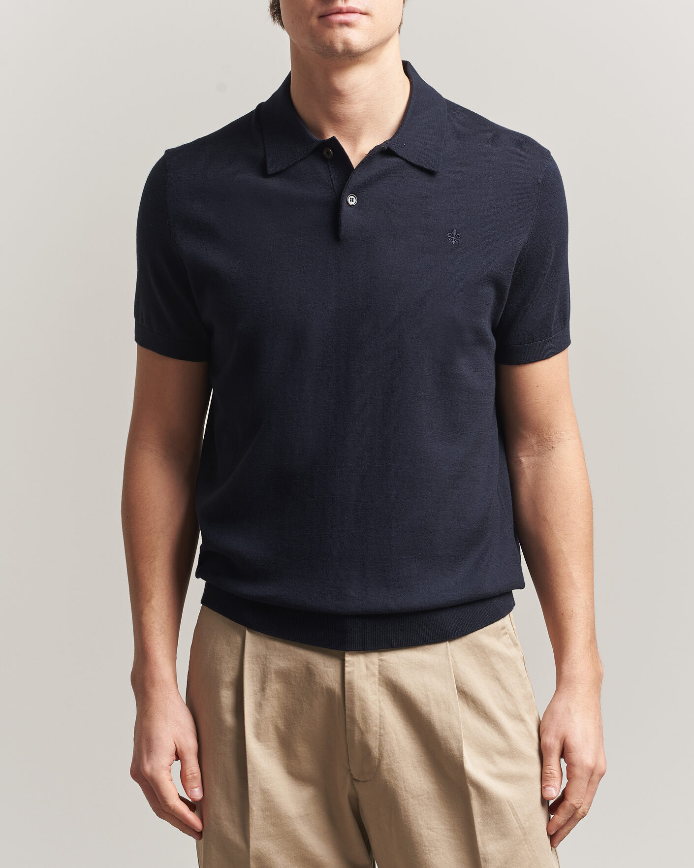 Homme | Polos | Morris | Riley Short Sleeve Polo Navy