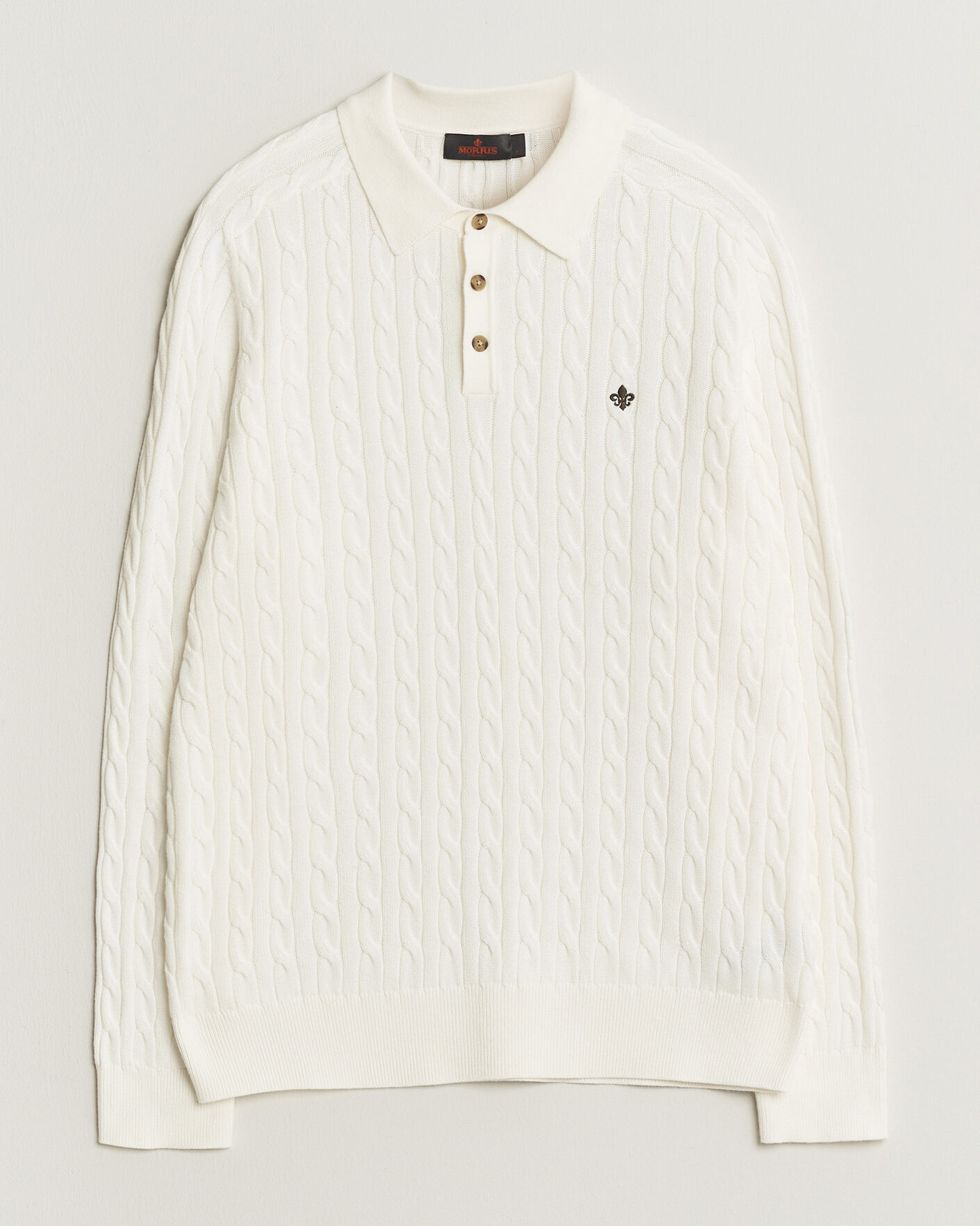 Homme | Pulls Et Tricots | Morris | Lancaster Cable Polo Off White