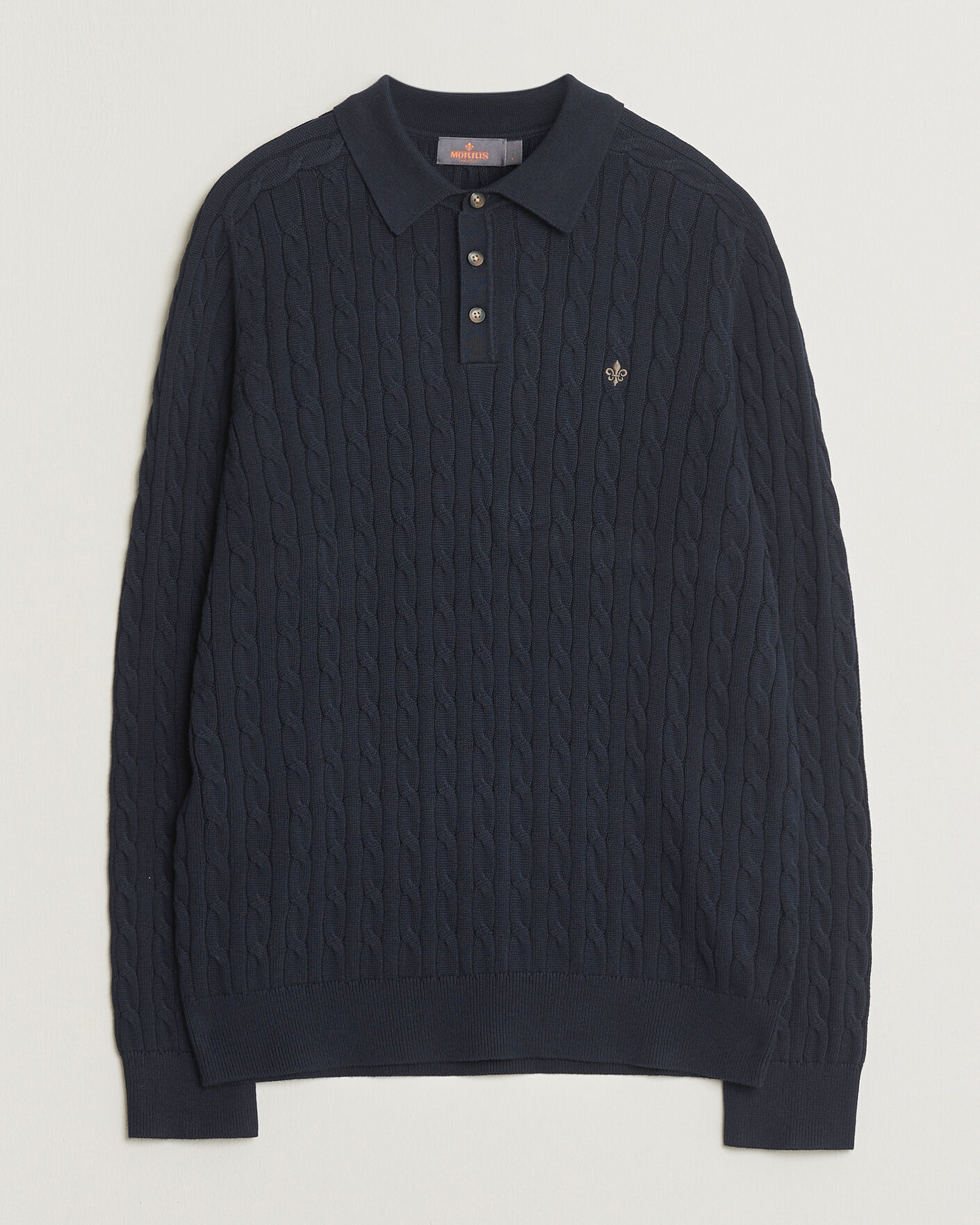 Homme | Pulls Et Tricots | Morris | Lancaster Cable Polo Navy