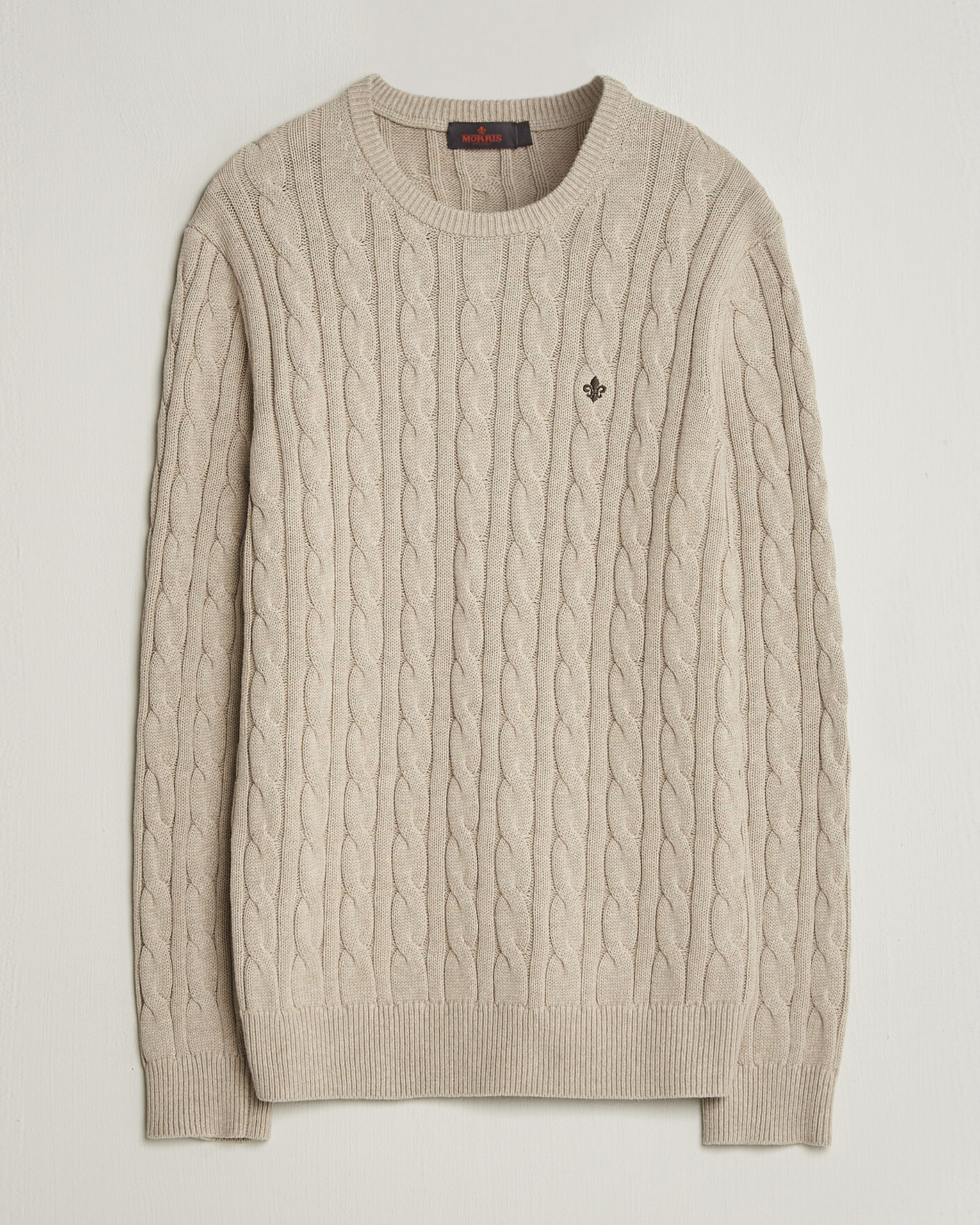 Homme | Pulls Et Tricots | Morris | Ethan Cable Oneck Khaki