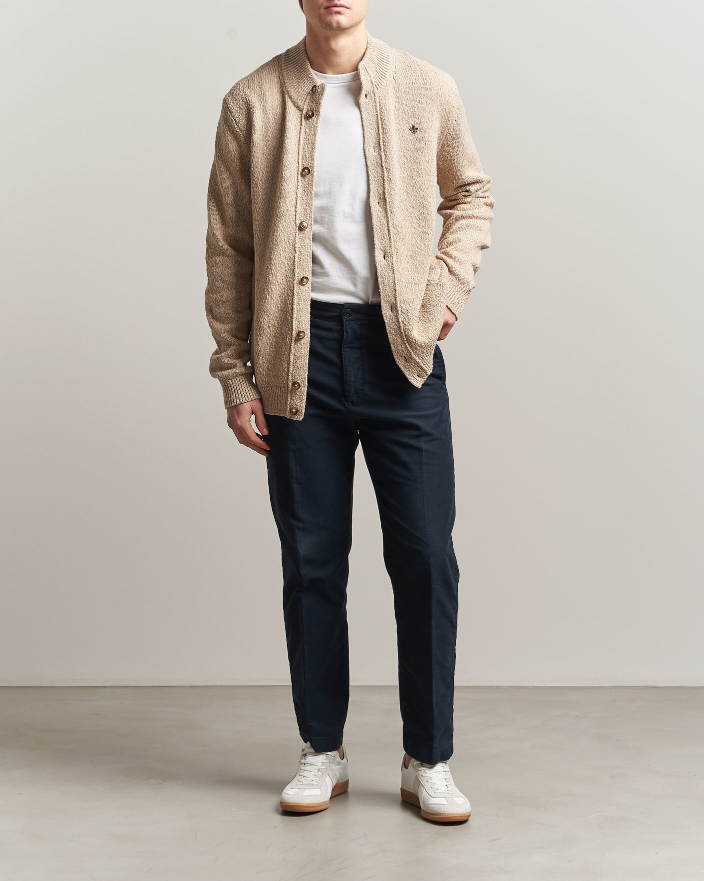 Homme | Pulls Et Tricots | Morris | Windham Button Cardigan Khaki