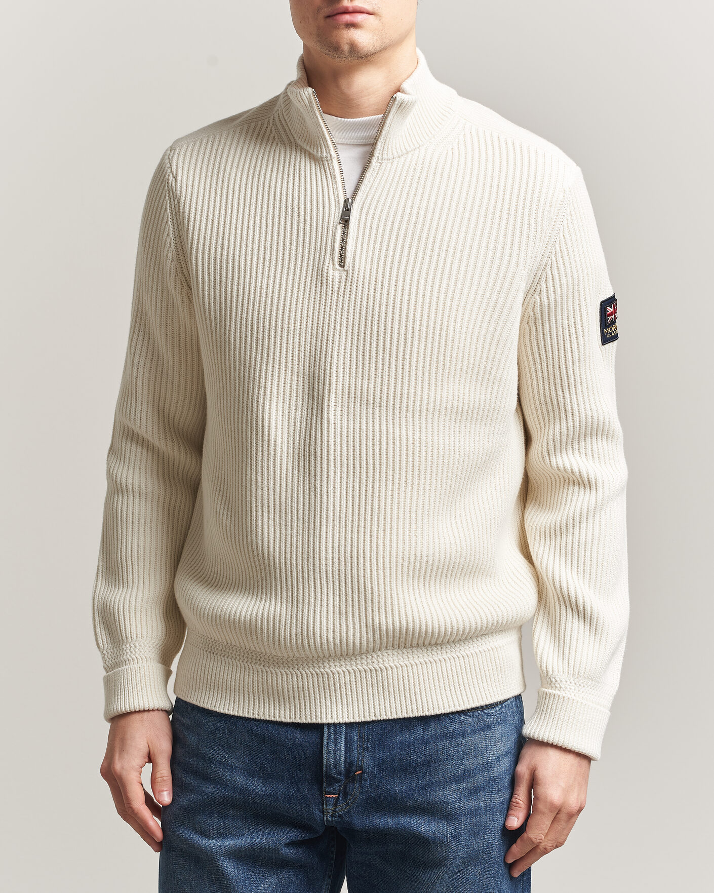 Homme | Pulls Et Tricots | Morris | Brenton Half-Zip Off White