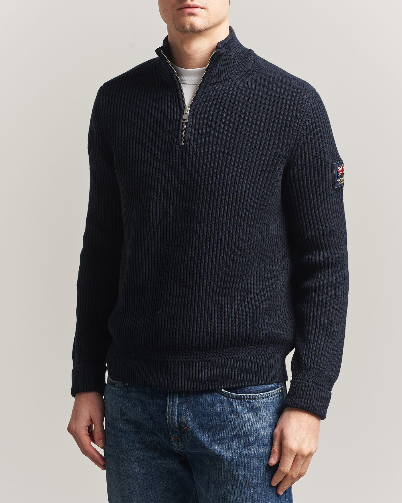 Homme | Pulls Et Tricots | Morris | Brenton Half-Zip Navy