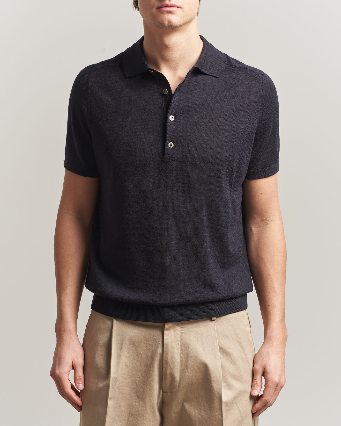 Homme | Polos | Morris | Colin Short Sleeve Polo Shirt Navy