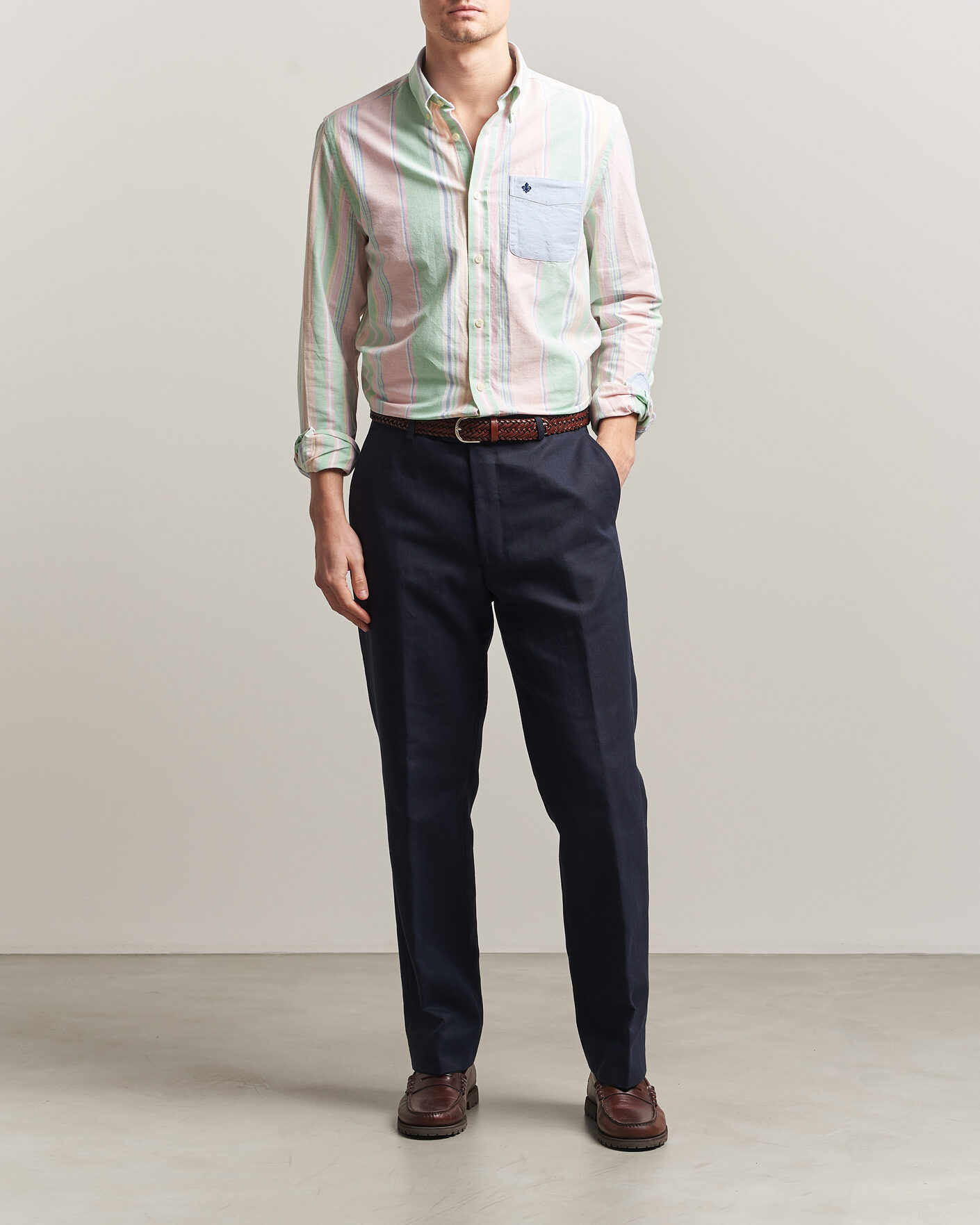 Homme | Chemises | Morris | Happy Oxford Shirt Multi