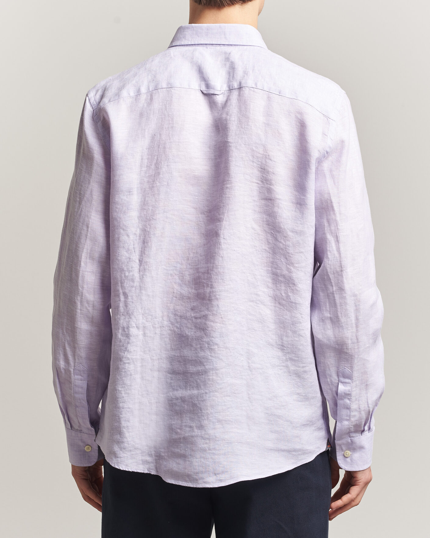 Homme | Chemises | Morris | Douglas Button Down Linen Shirt Purple