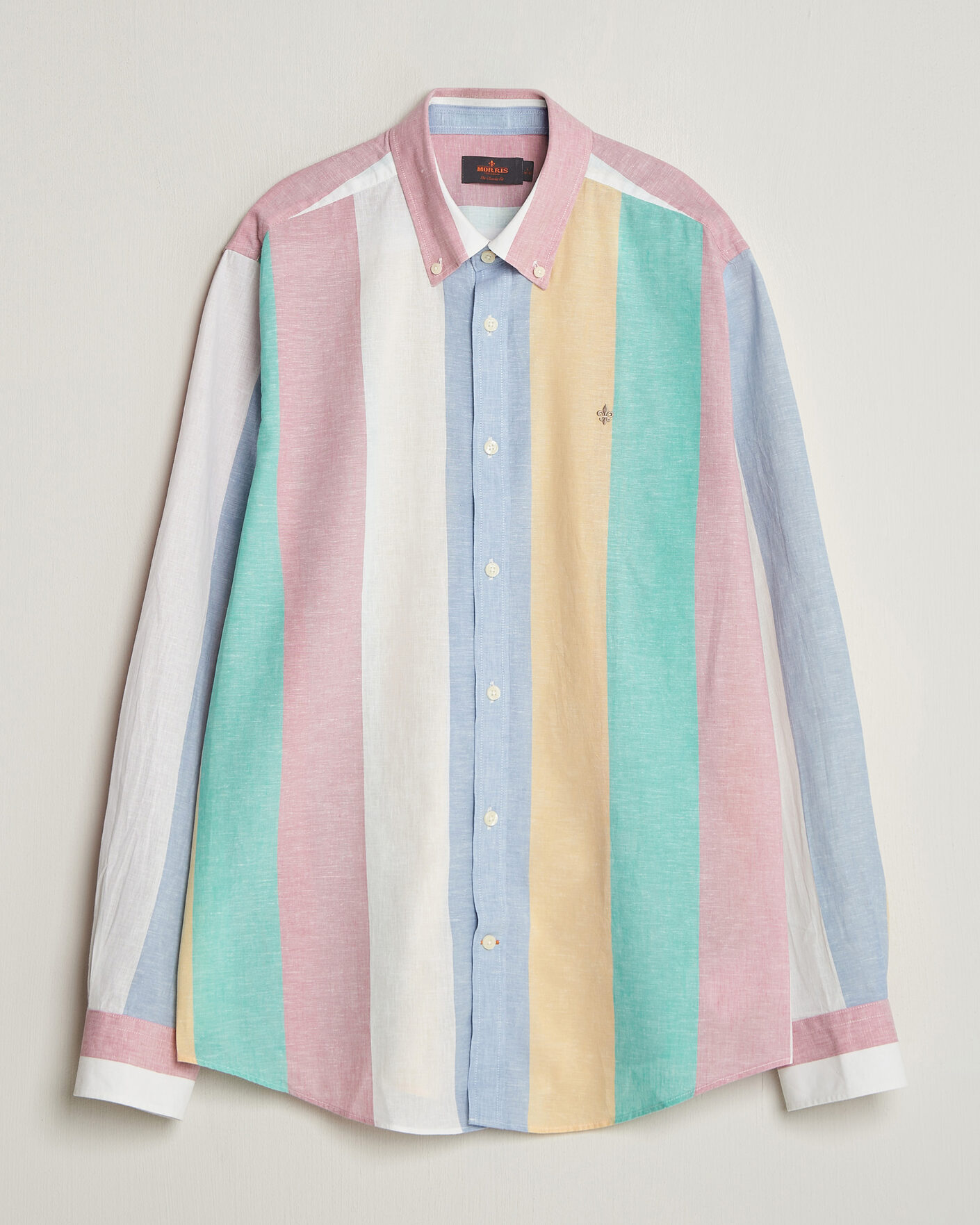 Homme | Chemises | Morris | Happy Striped Linen Shirt Multi