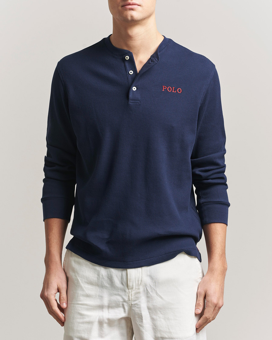 Homme | Peignoirs Et Pyjamas | Polo Ralph Lauren | Waffle Henley Loungewear Cruise Navy