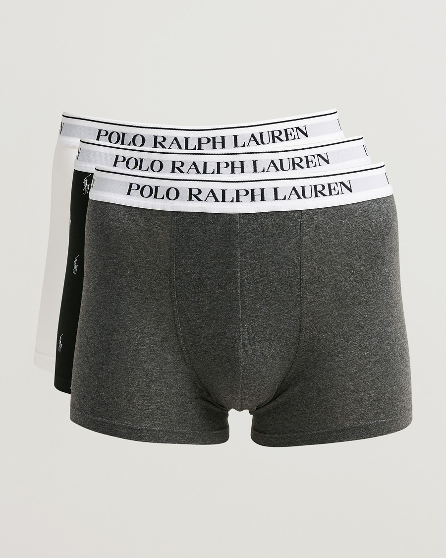 Homme | Sous-Vêtements Et Chaussettes | Polo Ralph Lauren | 3-Pack Trunk White/Grey/Black