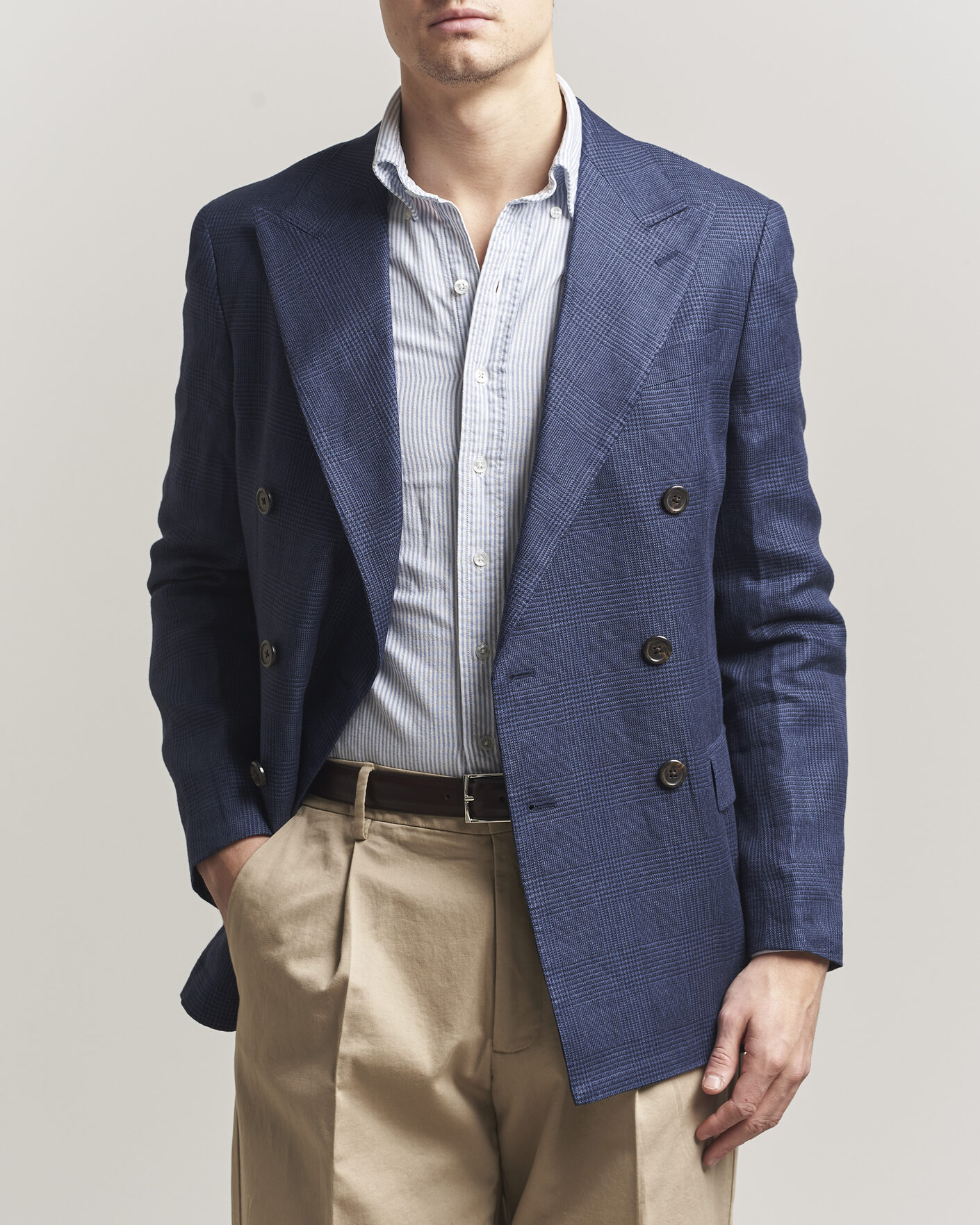 Homme | Blazers | Polo Ralph Lauren | Mini Glenplaid DB Blazer Spring Navy