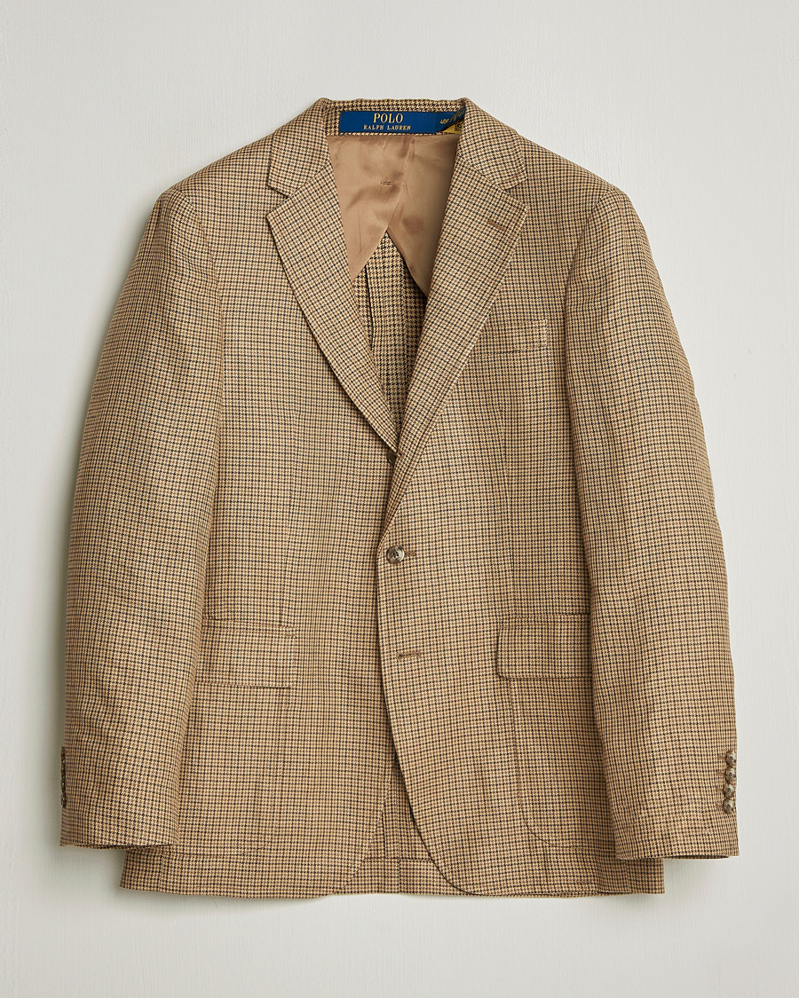 Homme | Blazers | Polo Ralph Lauren | Mini Guncheck Blazer Camel Multi