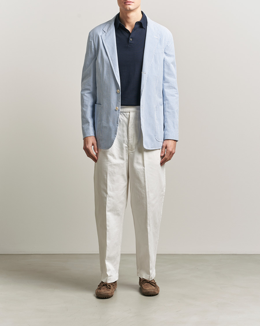 Homme | Blazers | Polo Ralph Lauren | Seersucker Sportcoat Bright Blue/White