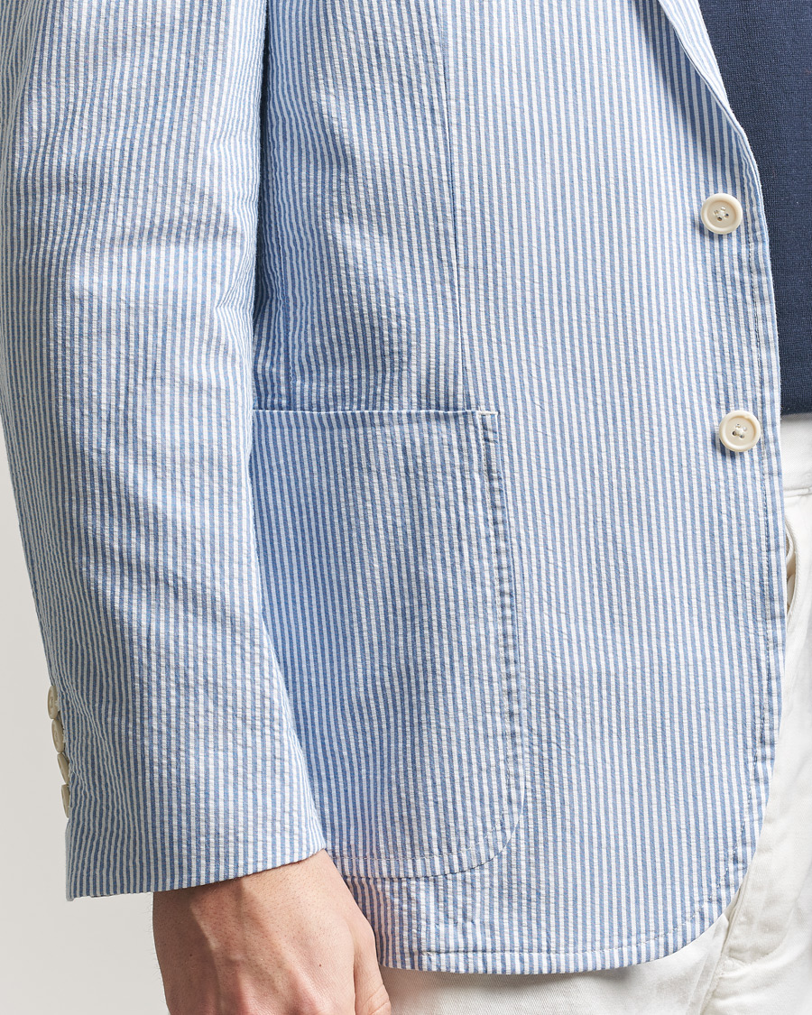 Homme | Blazers | Polo Ralph Lauren | Seersucker Sportcoat Bright Blue/White