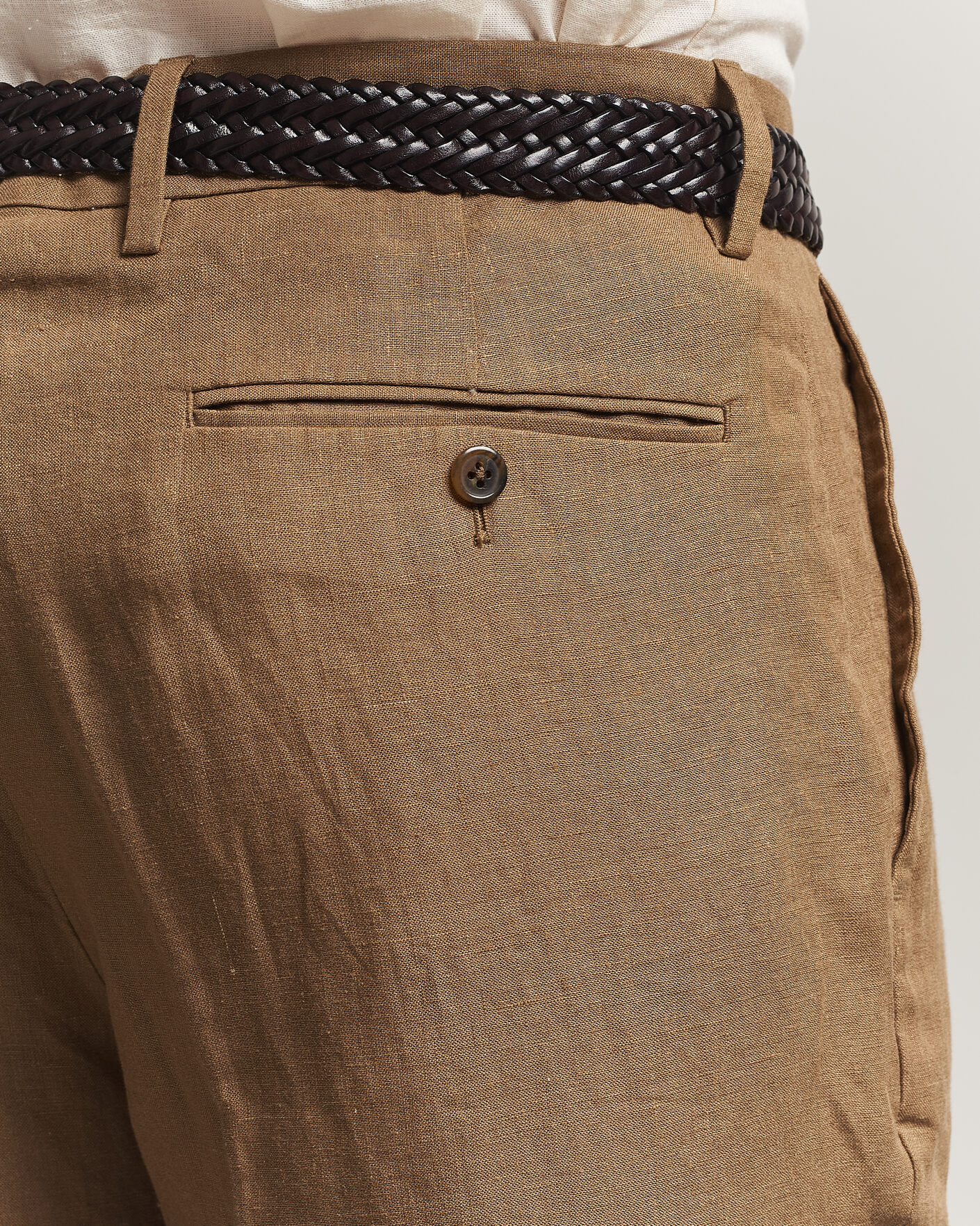 Homme | Pantalons | Polo Ralph Lauren | Linen Pleated Trousers Light Sable