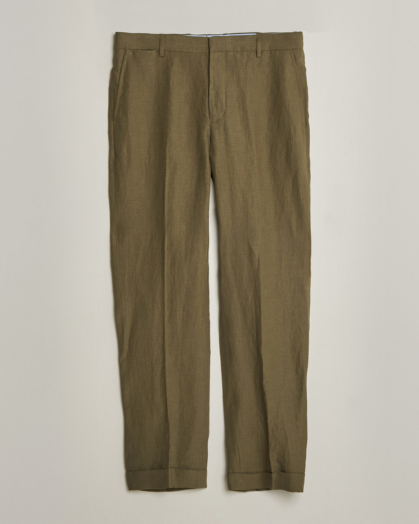 Homme | Pantalons | Polo Ralph Lauren | Linen Pleated Trousers Basic Olive