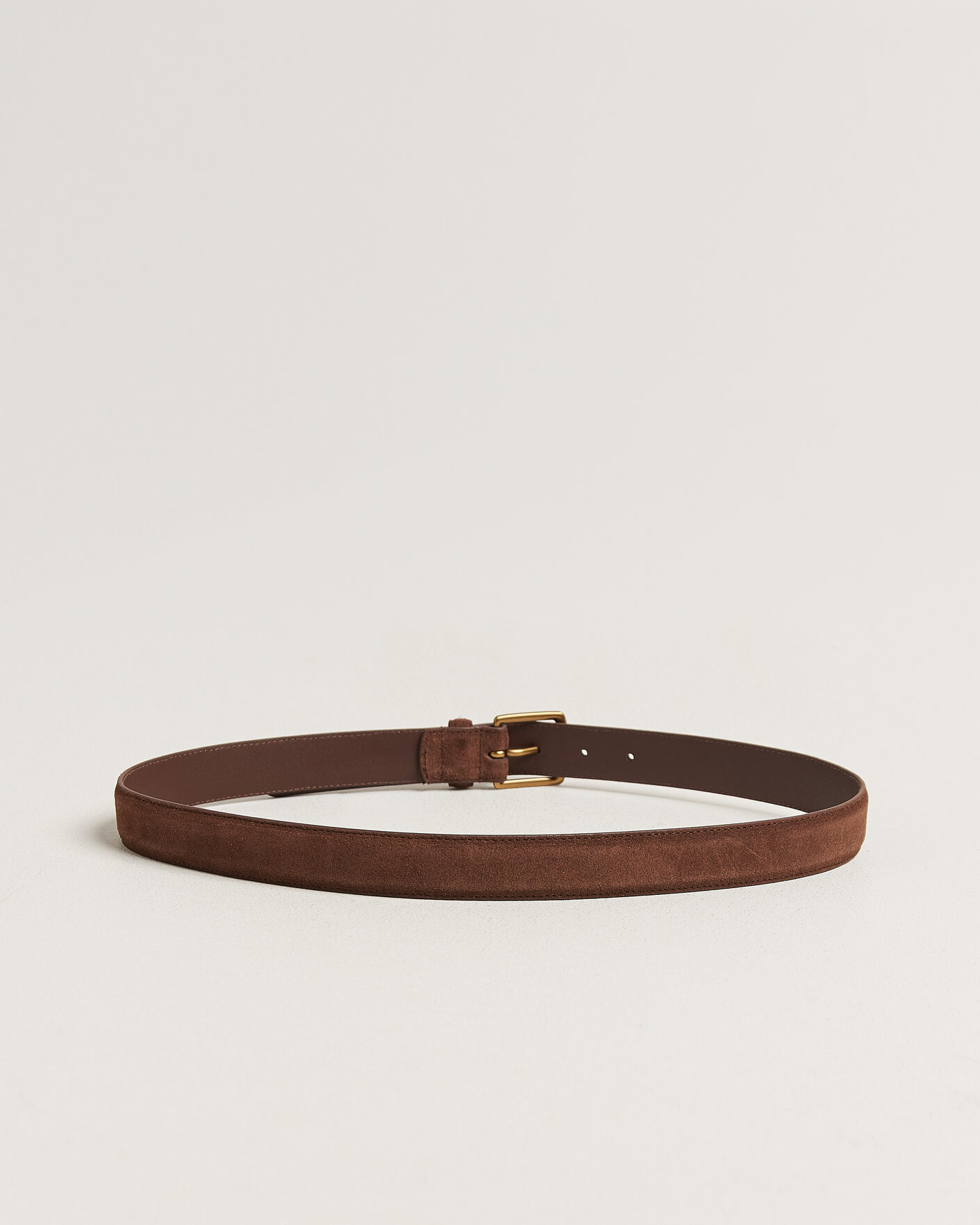 Homme | Ceintures | Polo Ralph Lauren | Suede Belt Dark Brown