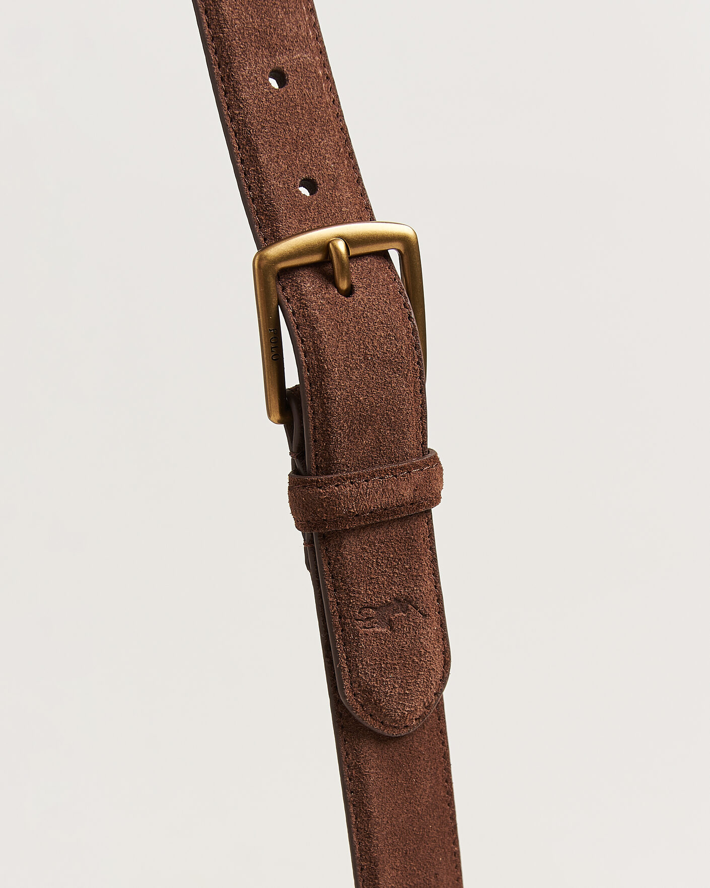 Homme | Ceintures | Polo Ralph Lauren | Suede Belt Dark Brown