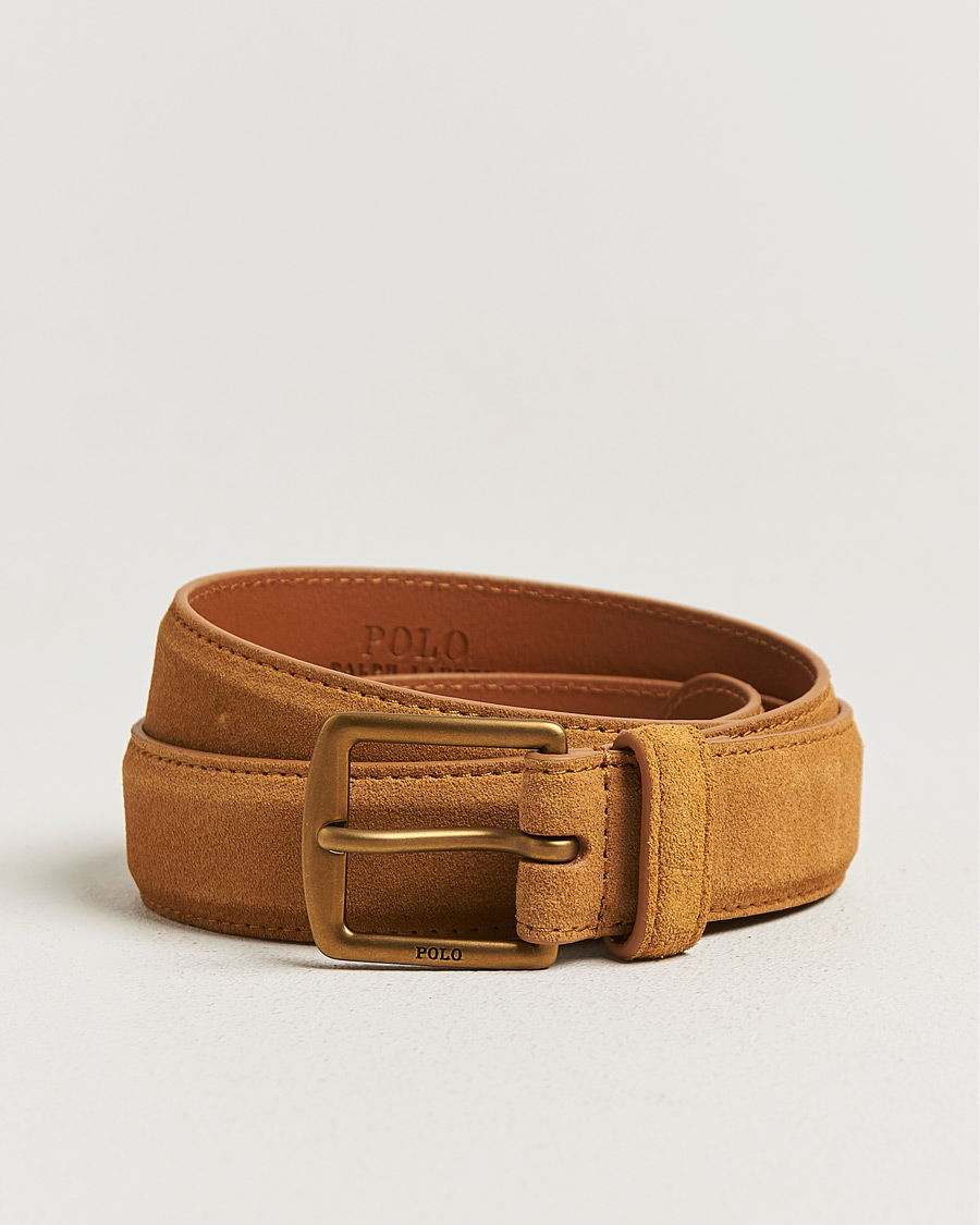 Homme | Ceintures | Polo Ralph Lauren | Suede Belt Tan