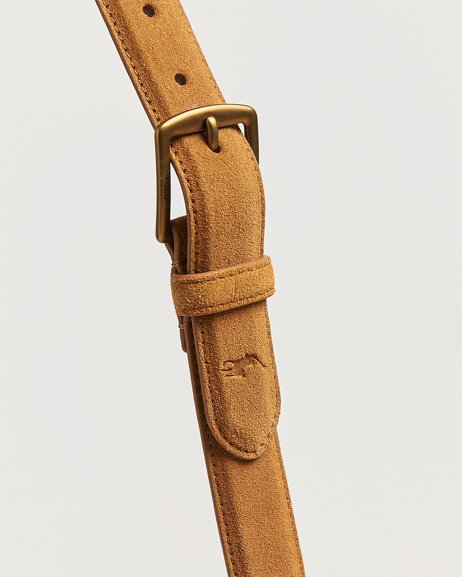 Homme | Ceintures | Polo Ralph Lauren | Suede Belt Tan