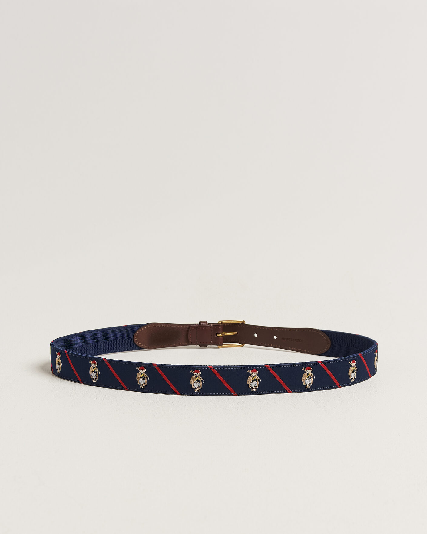 Homme | Ceintures | Polo Ralph Lauren | Leather Bear Belt Navy Multi