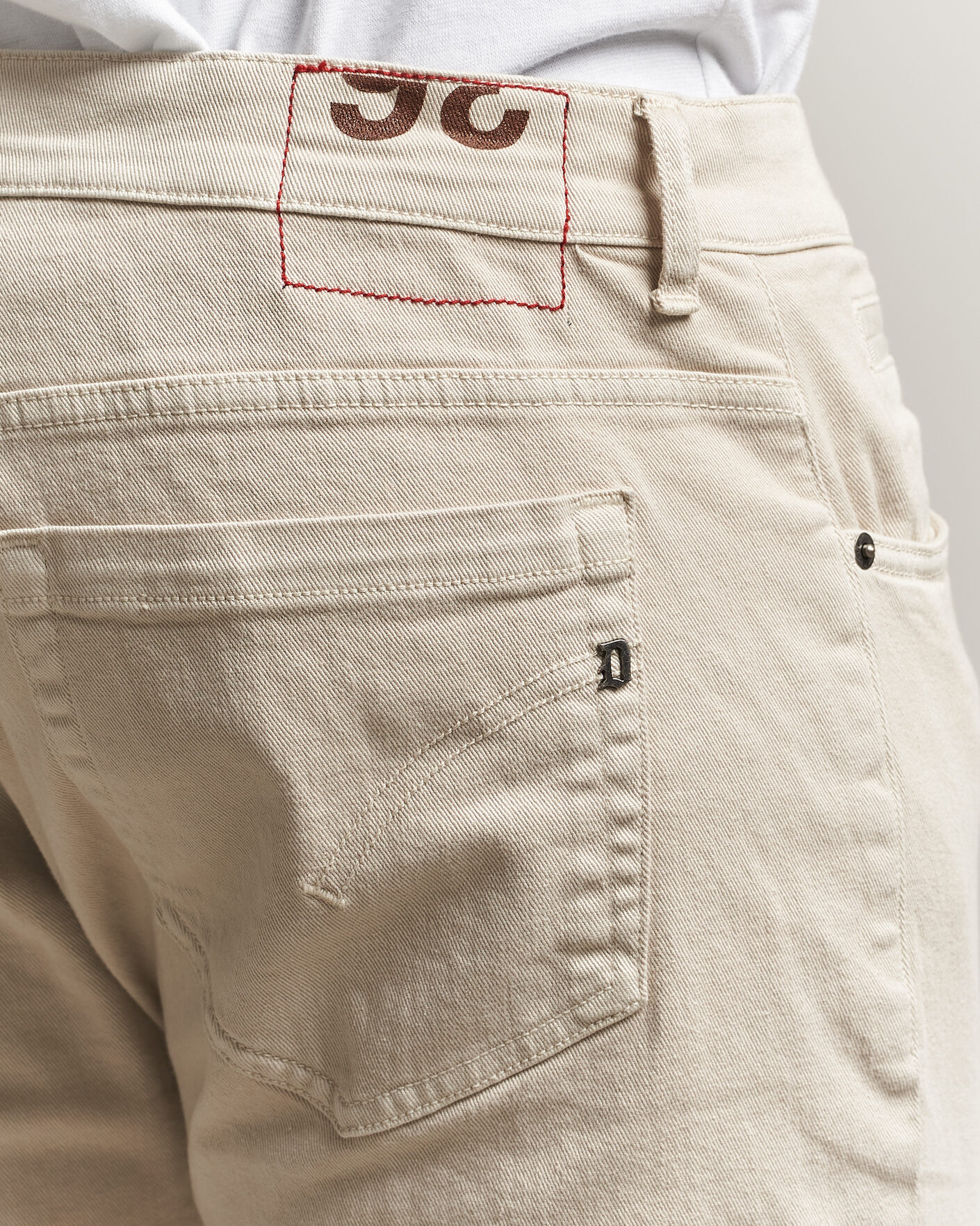Homme | Pantalons | Dondup | George Bullstretch 5-Pocket Pants Beige