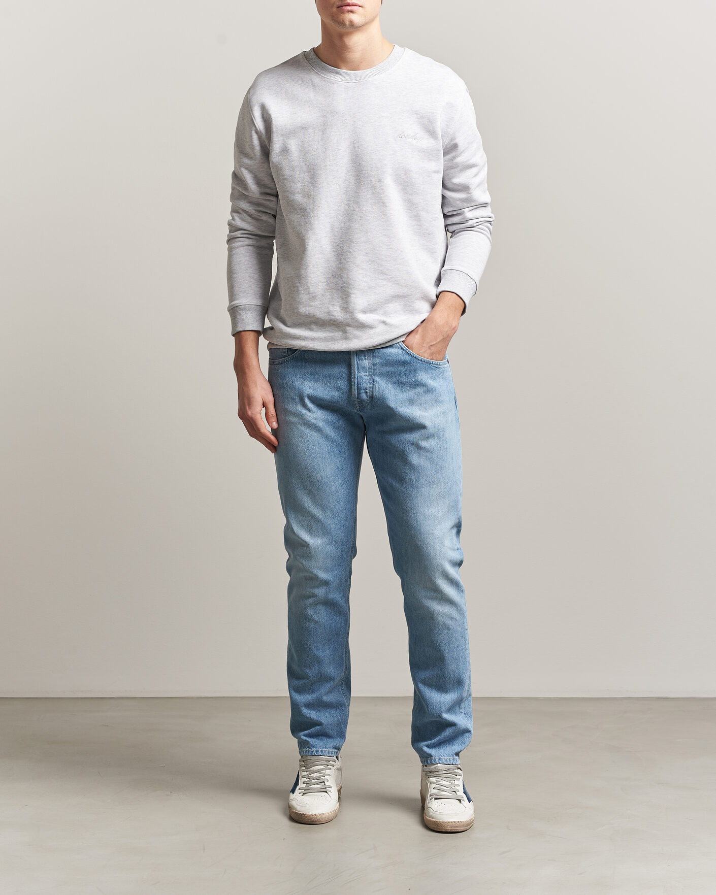 Homme | Pantalons | Dondup | Icon Regular Fit Jeans Light Blue